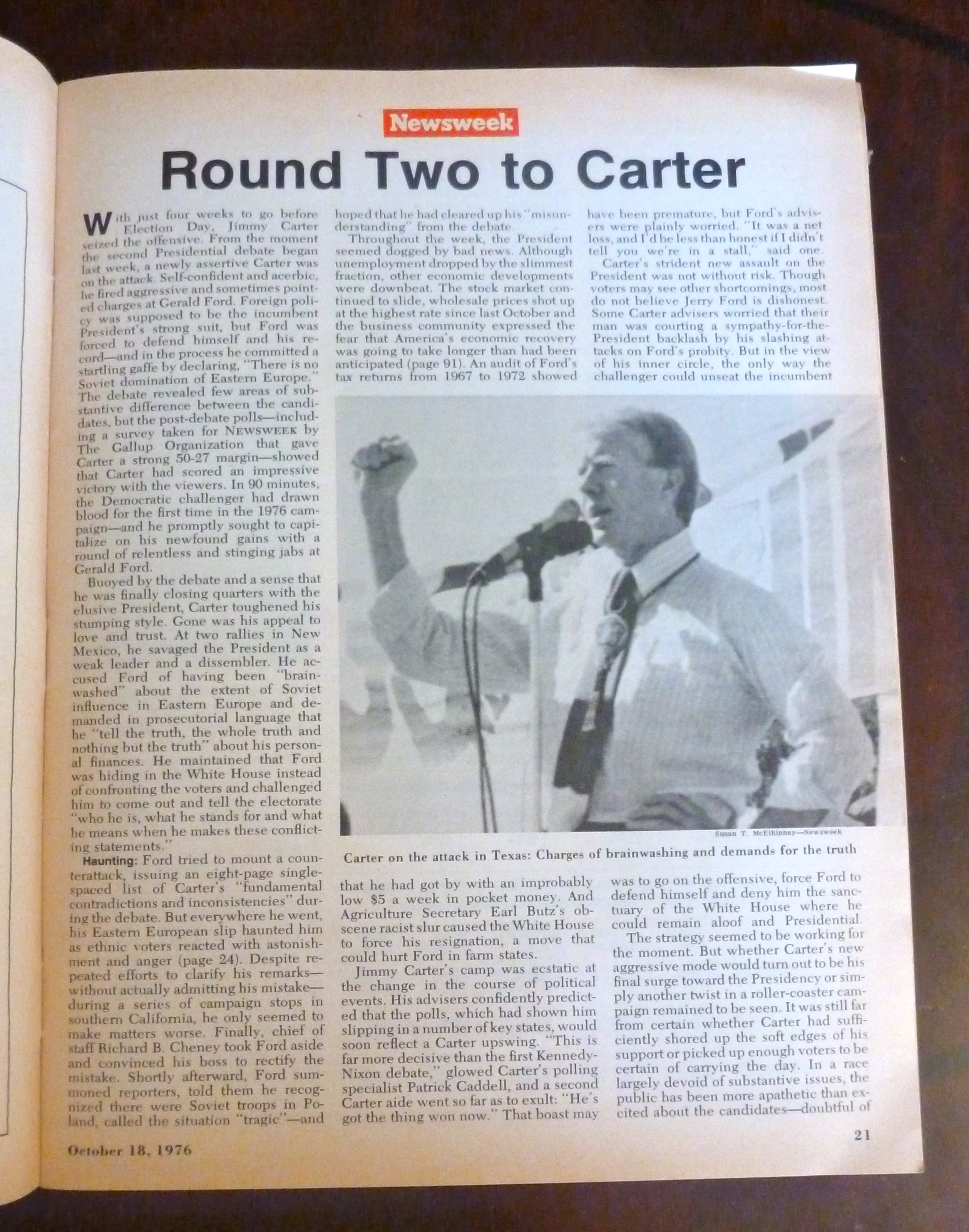Newsweek Magazine-October 18, 1976-Gerald Ford