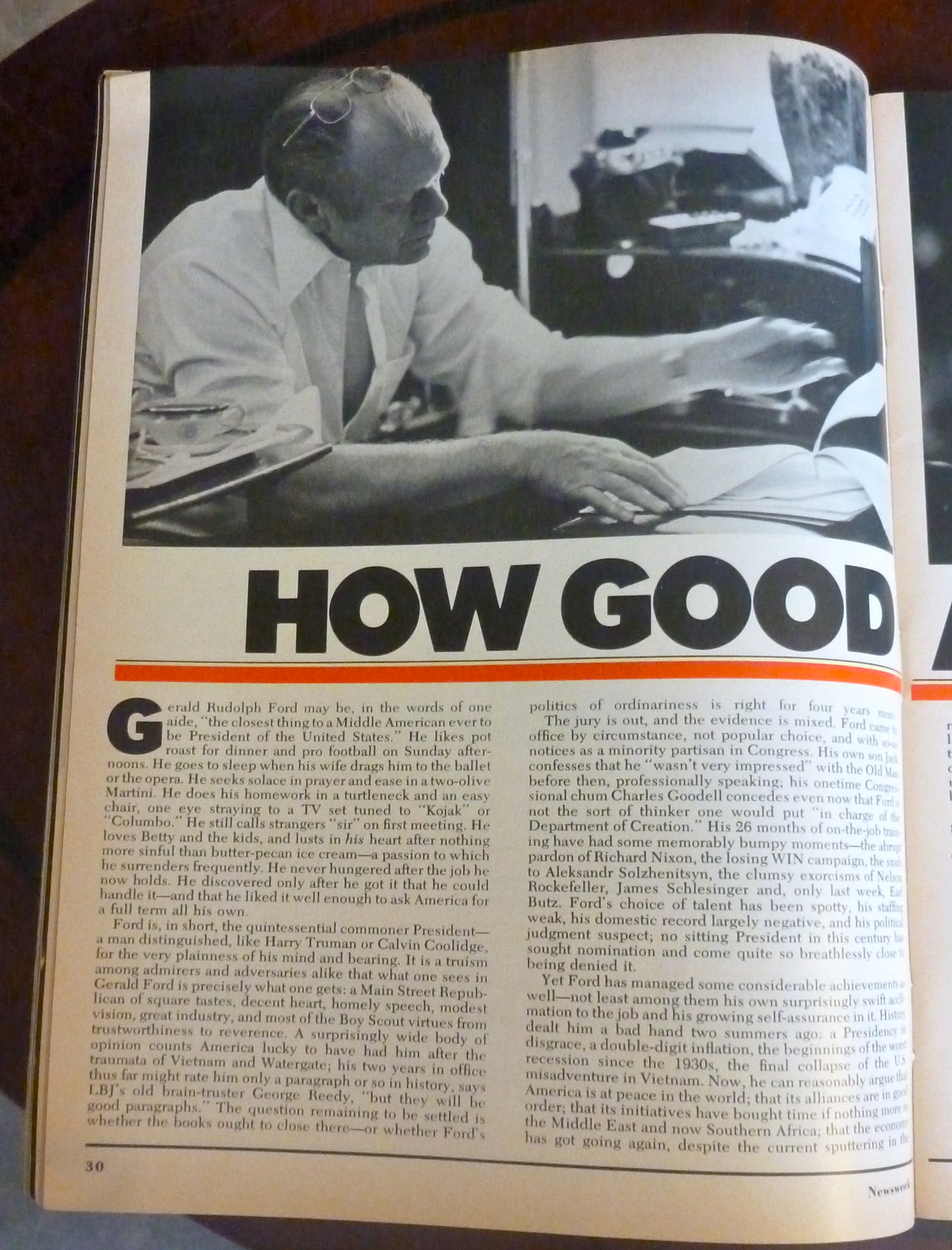 Newsweek Magazine-October 18, 1976-Gerald Ford