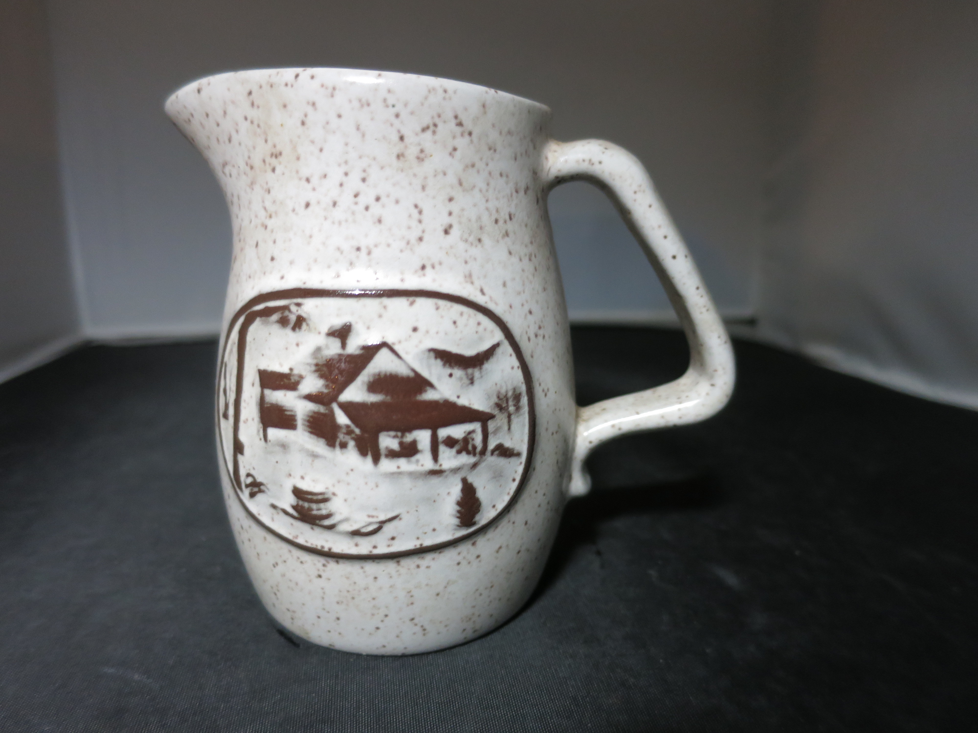 Onion River Pottery syrup pitcher