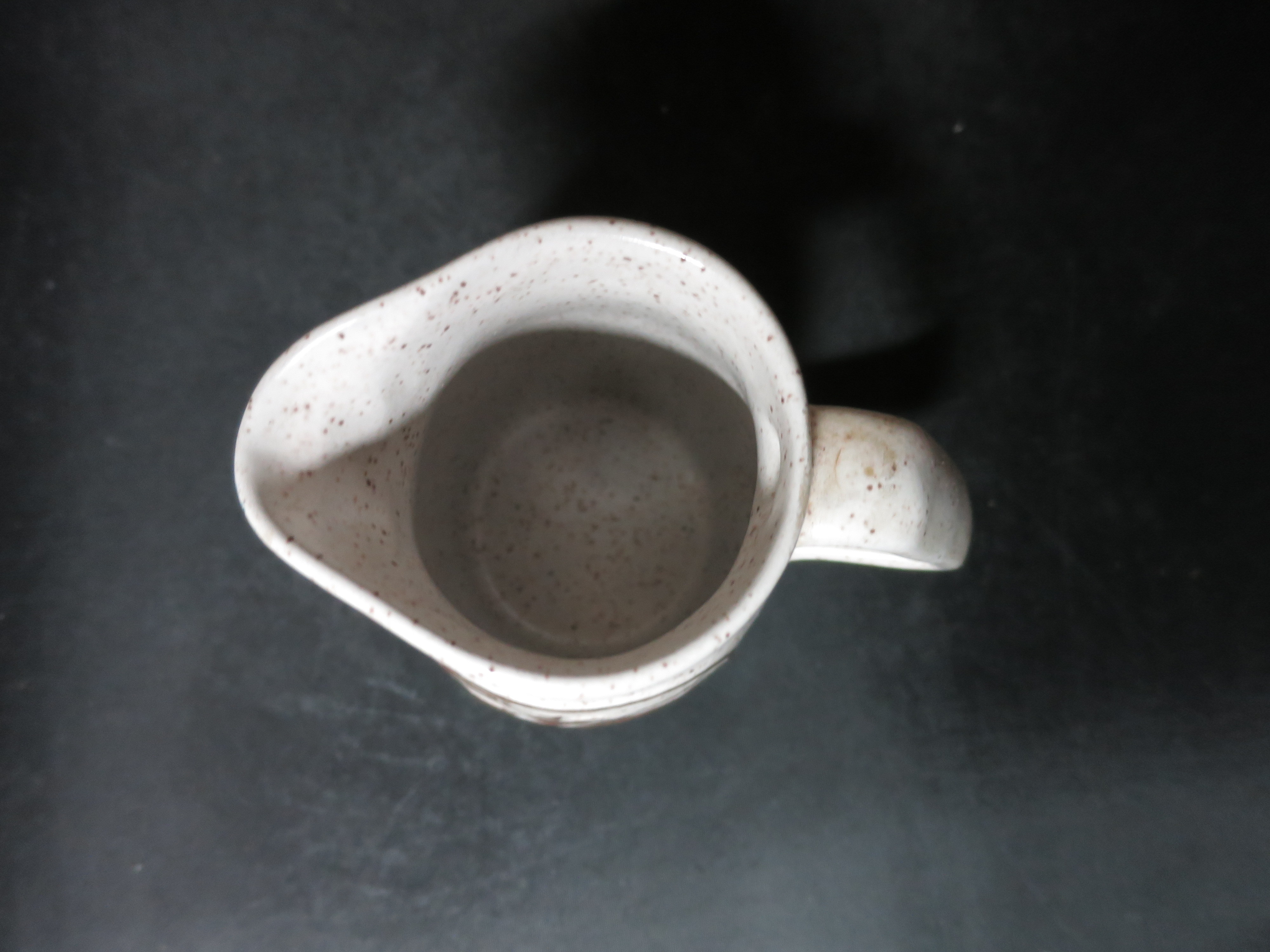 Onion River Pottery syrup pitcher