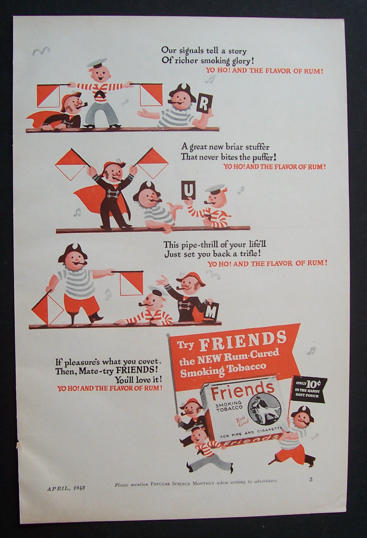 1942 Friends Smoking Tobacco