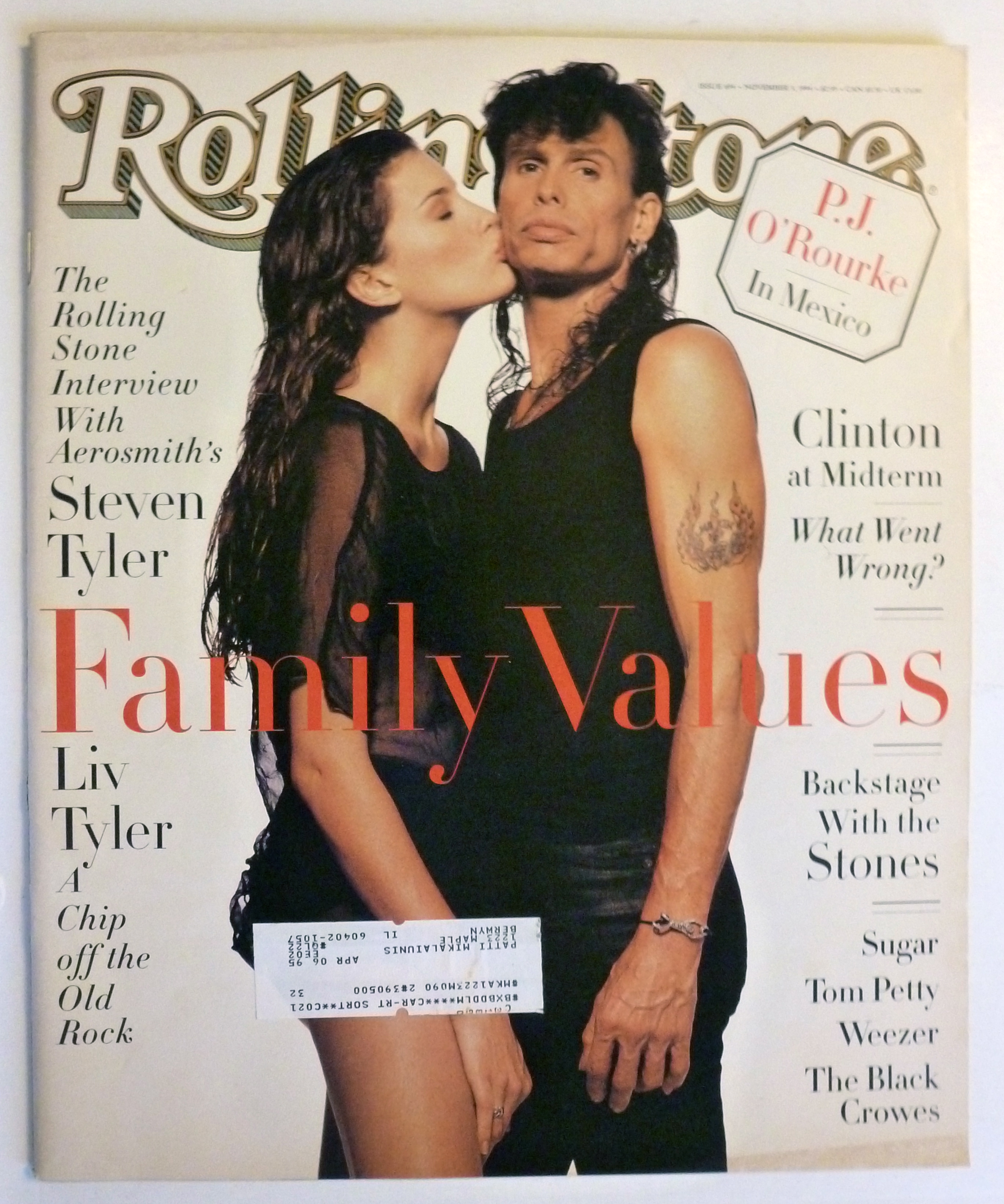 Rolling Stone Magazine November 3 1994 Steven Tyler