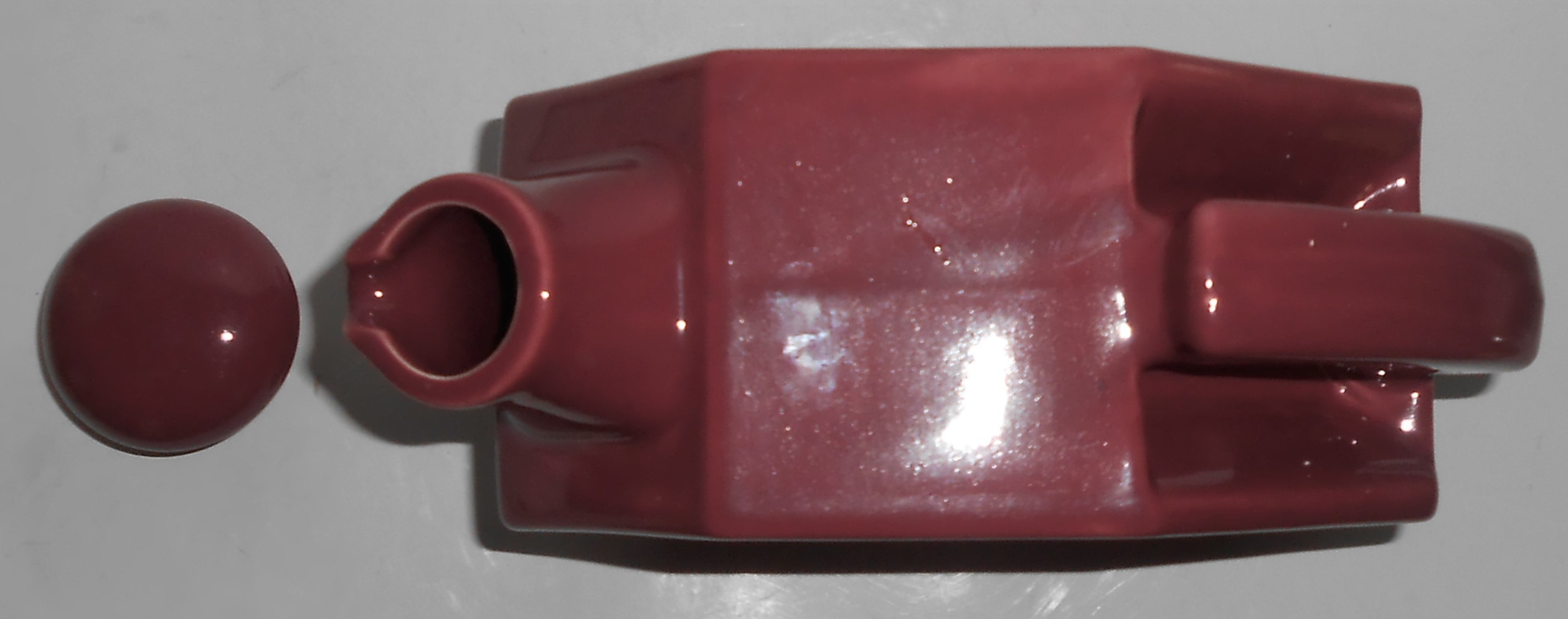 Coors Pottery Rosebud Red Water Server w/Cap