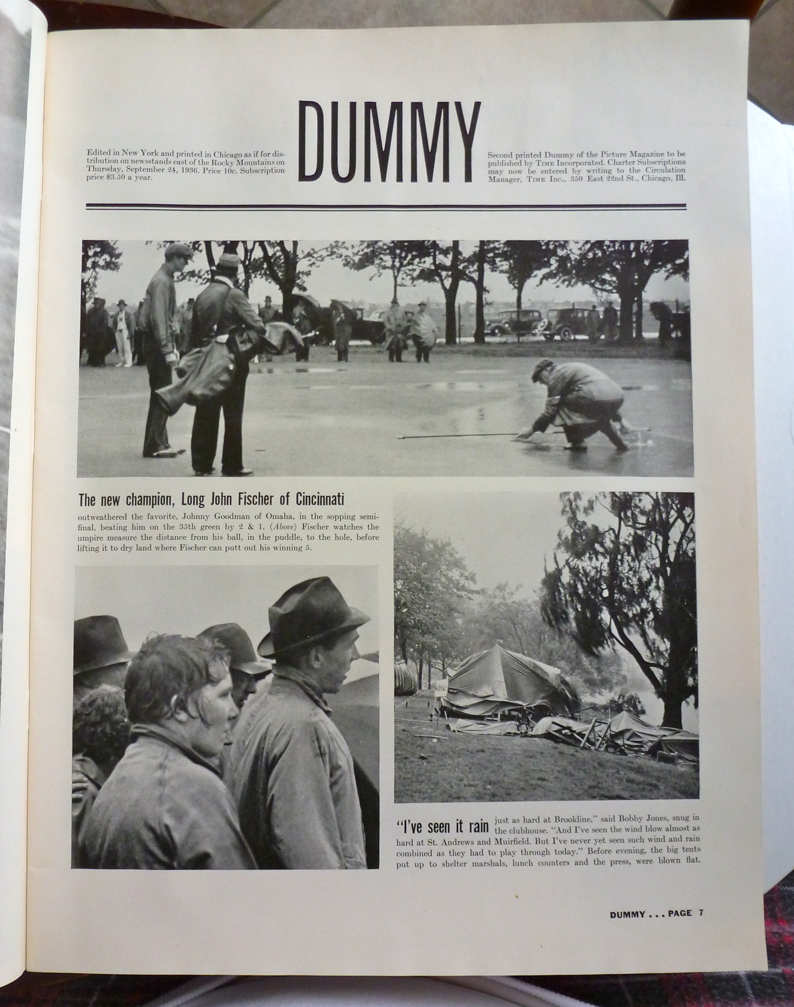 September 24, 1936 Life Magazine Rehearsal Dummy