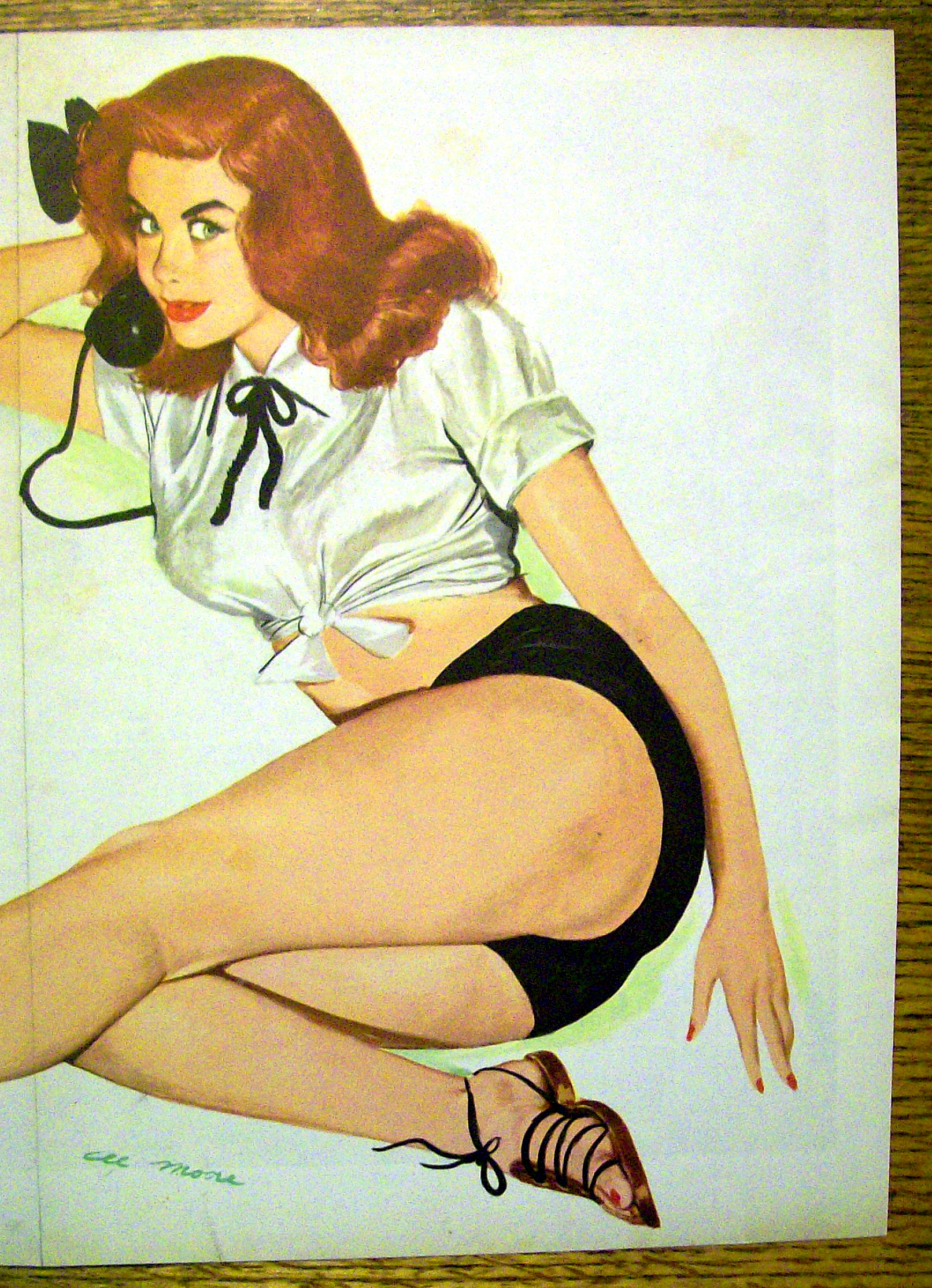 1950's Esquire Girl Pin Up By Al Moore-Gift For Magi
