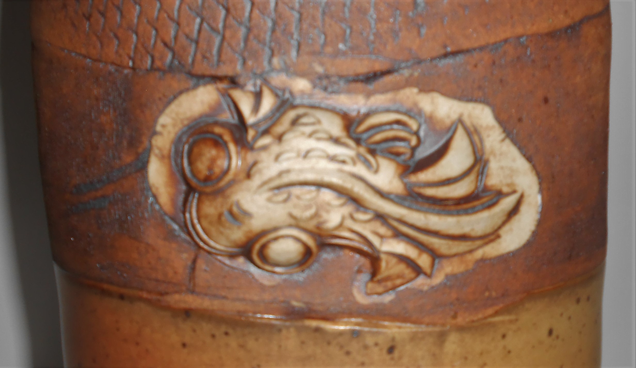 Early Bruning Studio Pottery Seattle 12-1/4in Vase