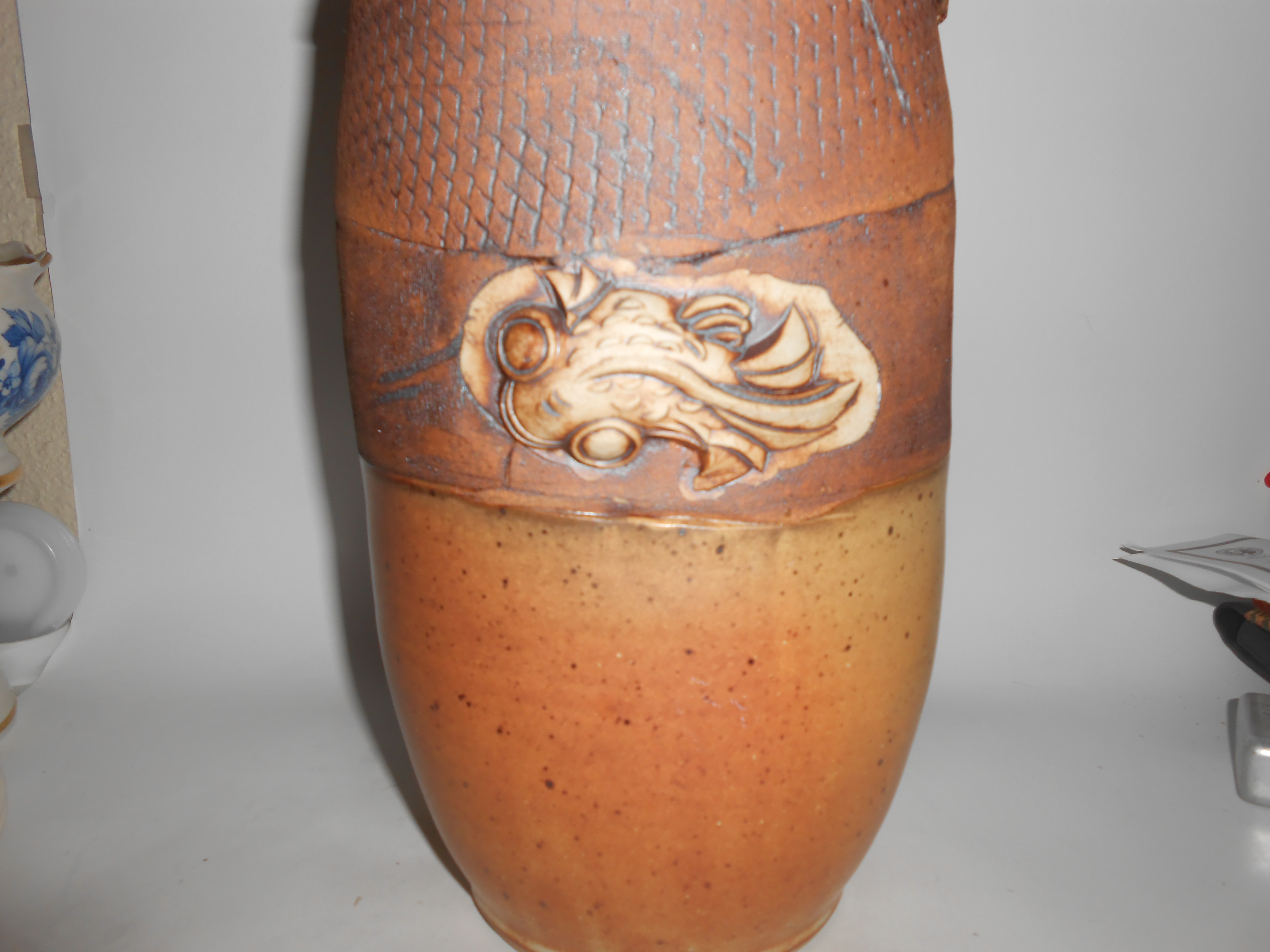 Early Bruning Studio Pottery Seattle 12-1/4in Vase