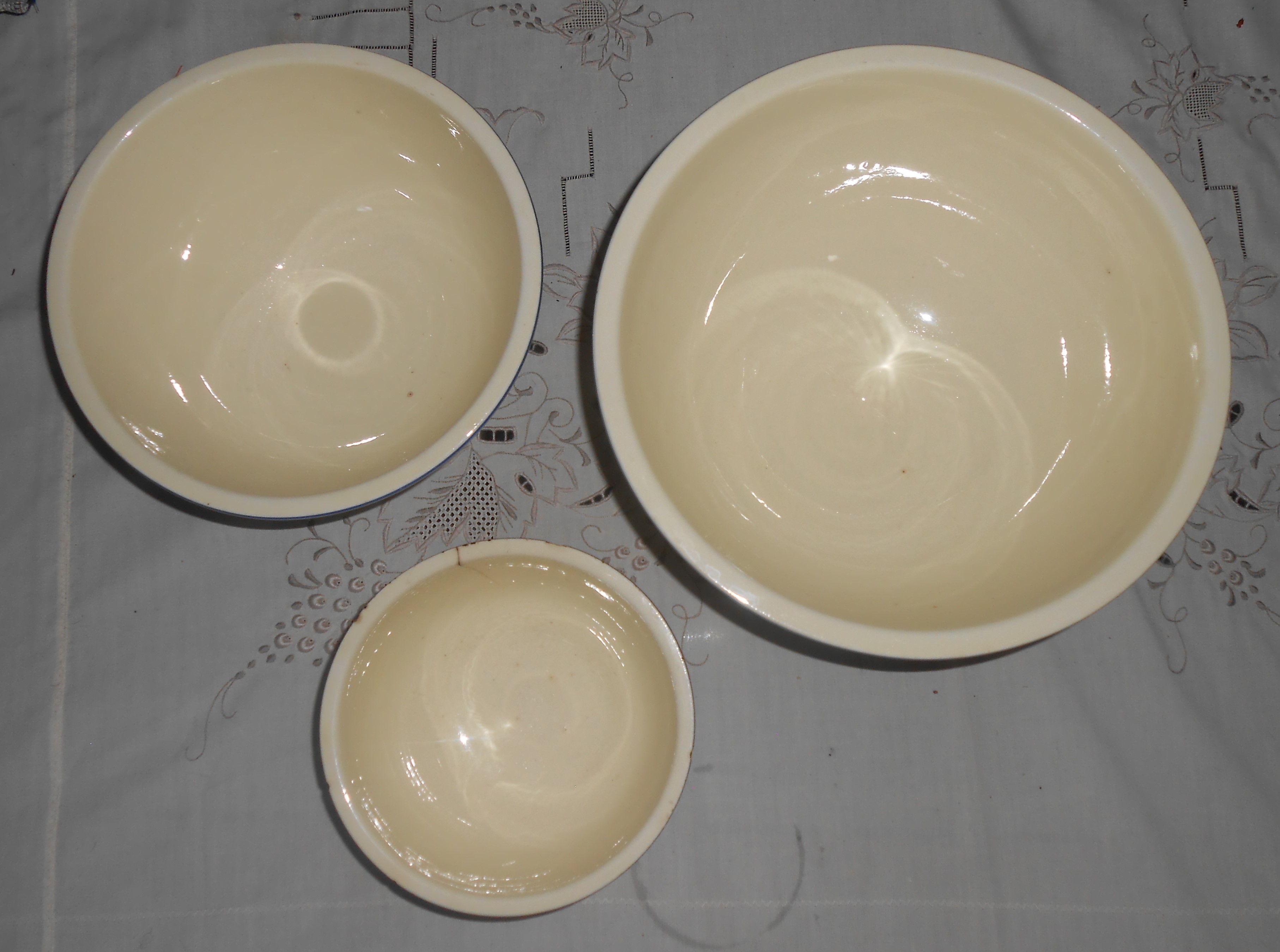 Homer Laughlin Pottery Kitchen Kraft Mexican Set/3 Blue