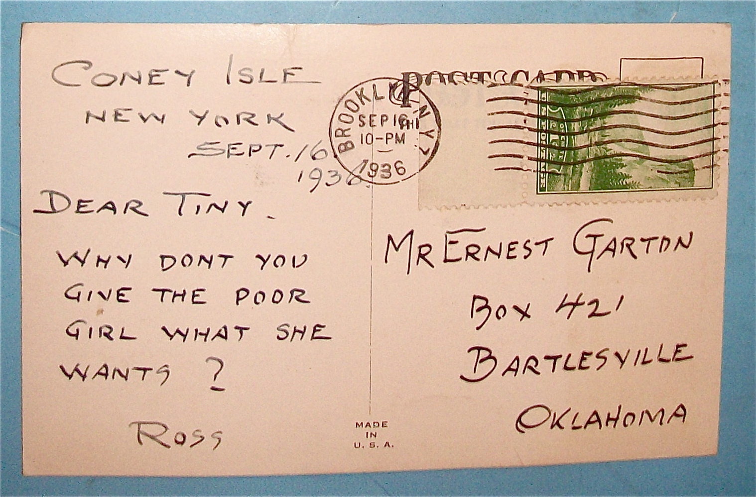 Nudish Kamp & Hefty Nude Hitch Hiker Postcard