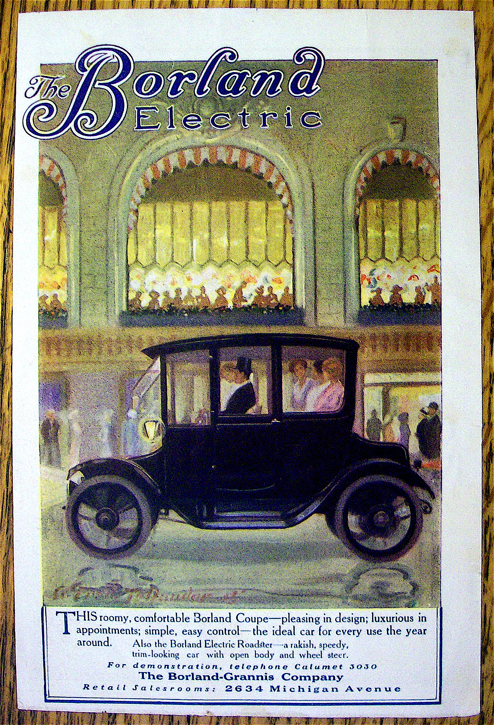 1913 The Borland Electric with the Borland Coupe