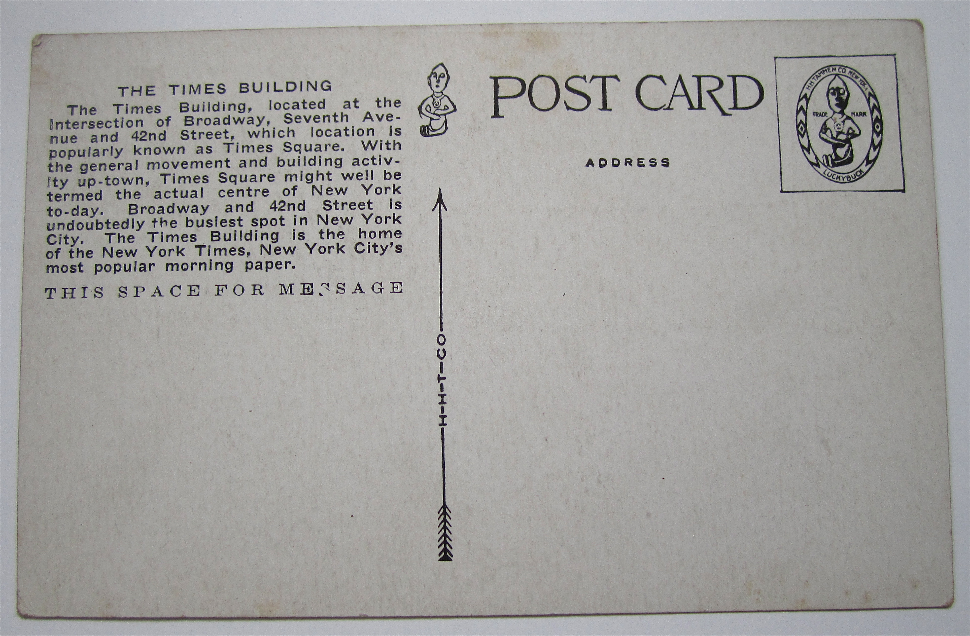 The Times Building, New York City Postcard
