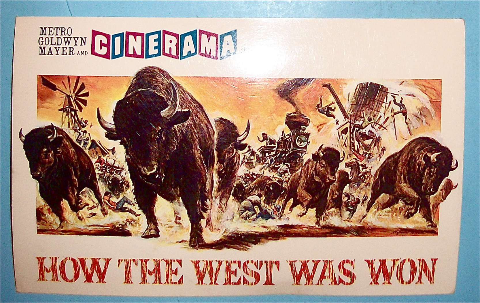 How The West Was Won Movie Postcard