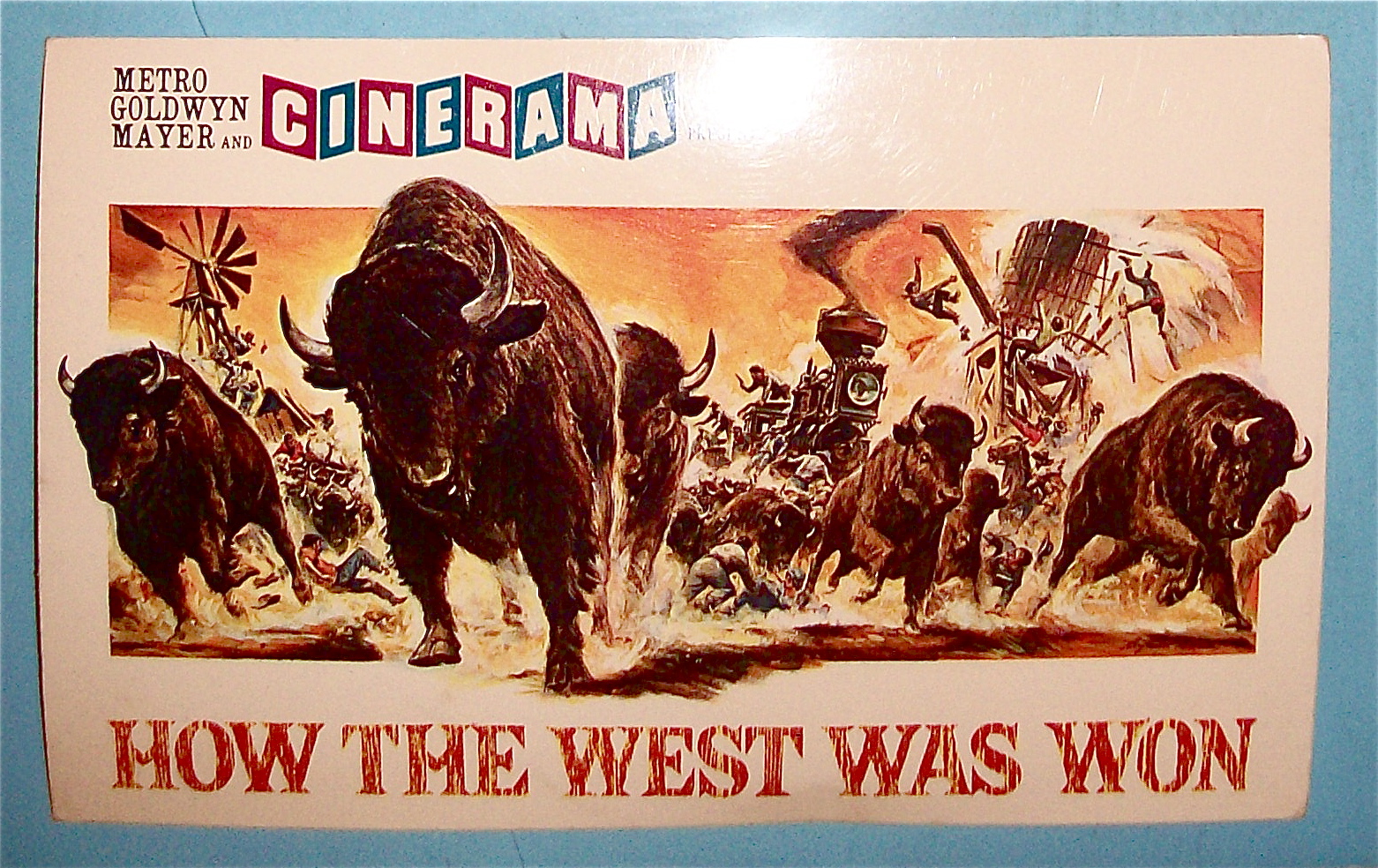 How The West Was Won Movie Postcard