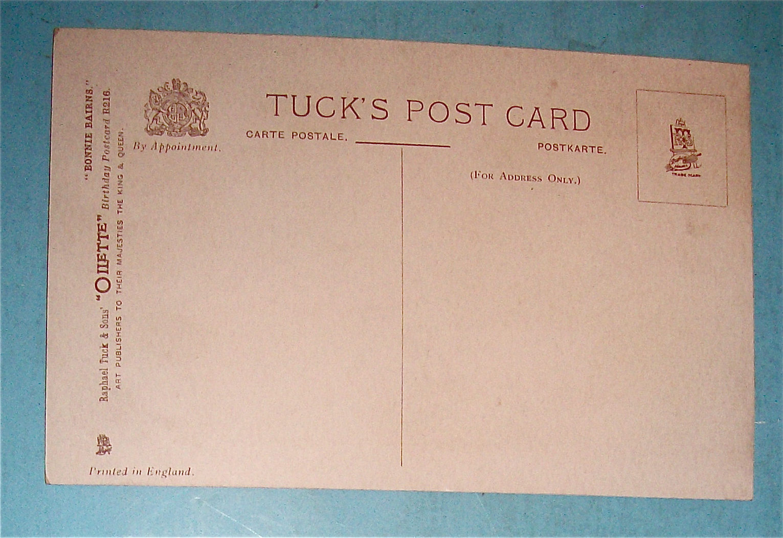 Birthday Greetings Postcard with Little Girl By Tuck's