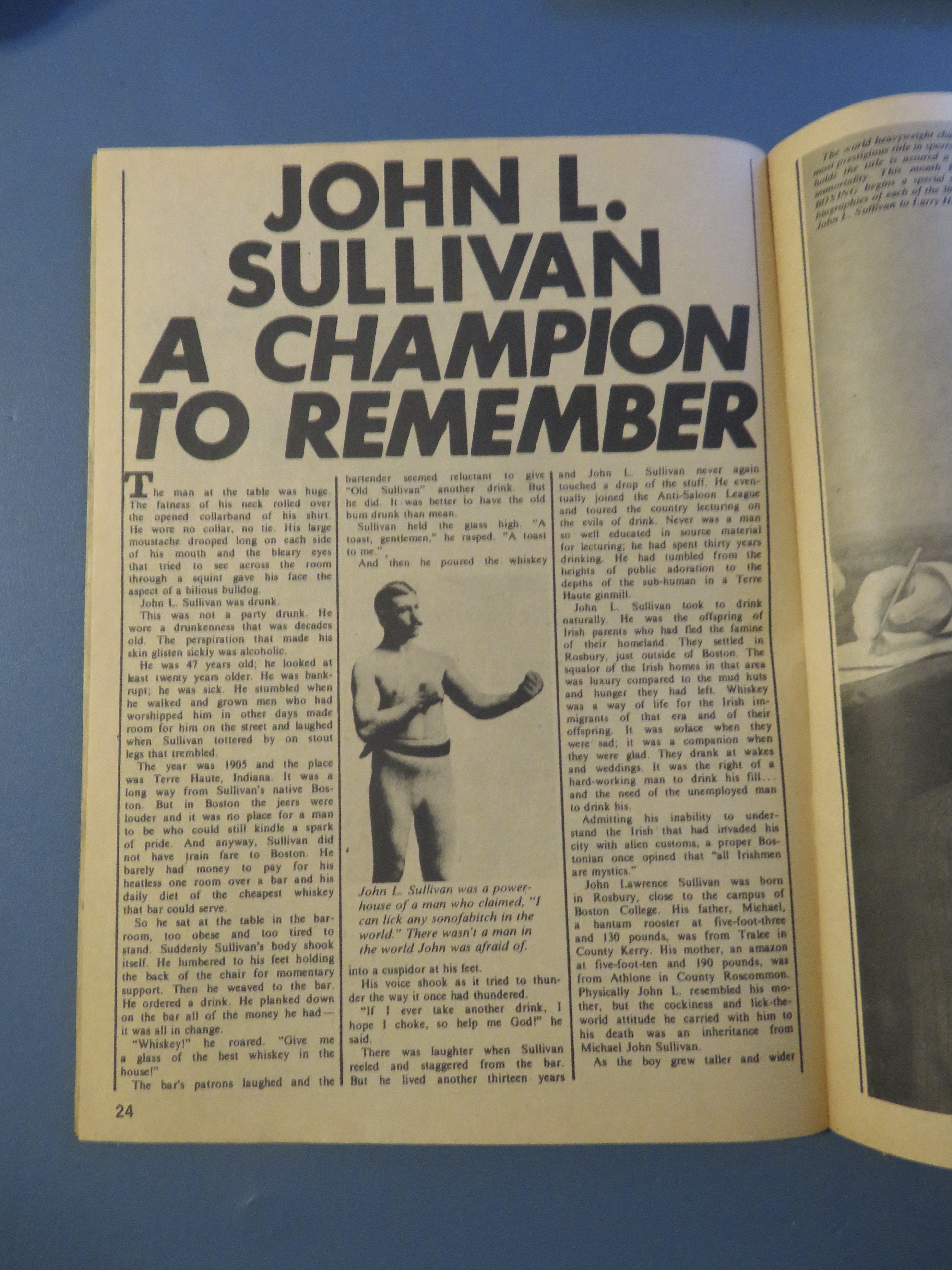Big Book Of Boxing Magazine November 1982 Jack Dempsey