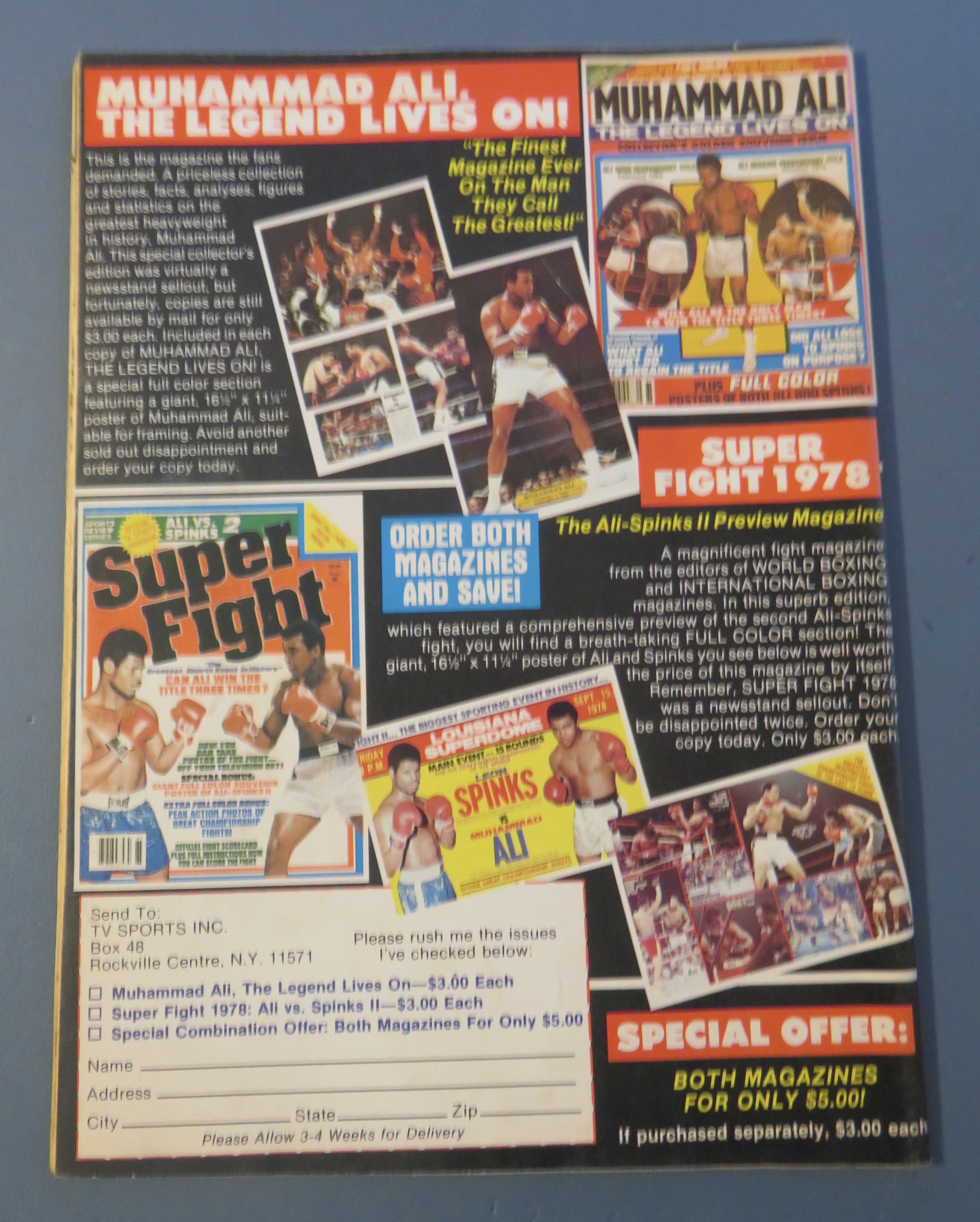 Big Book Of Boxing Magazine November 1982 Jack Dempsey