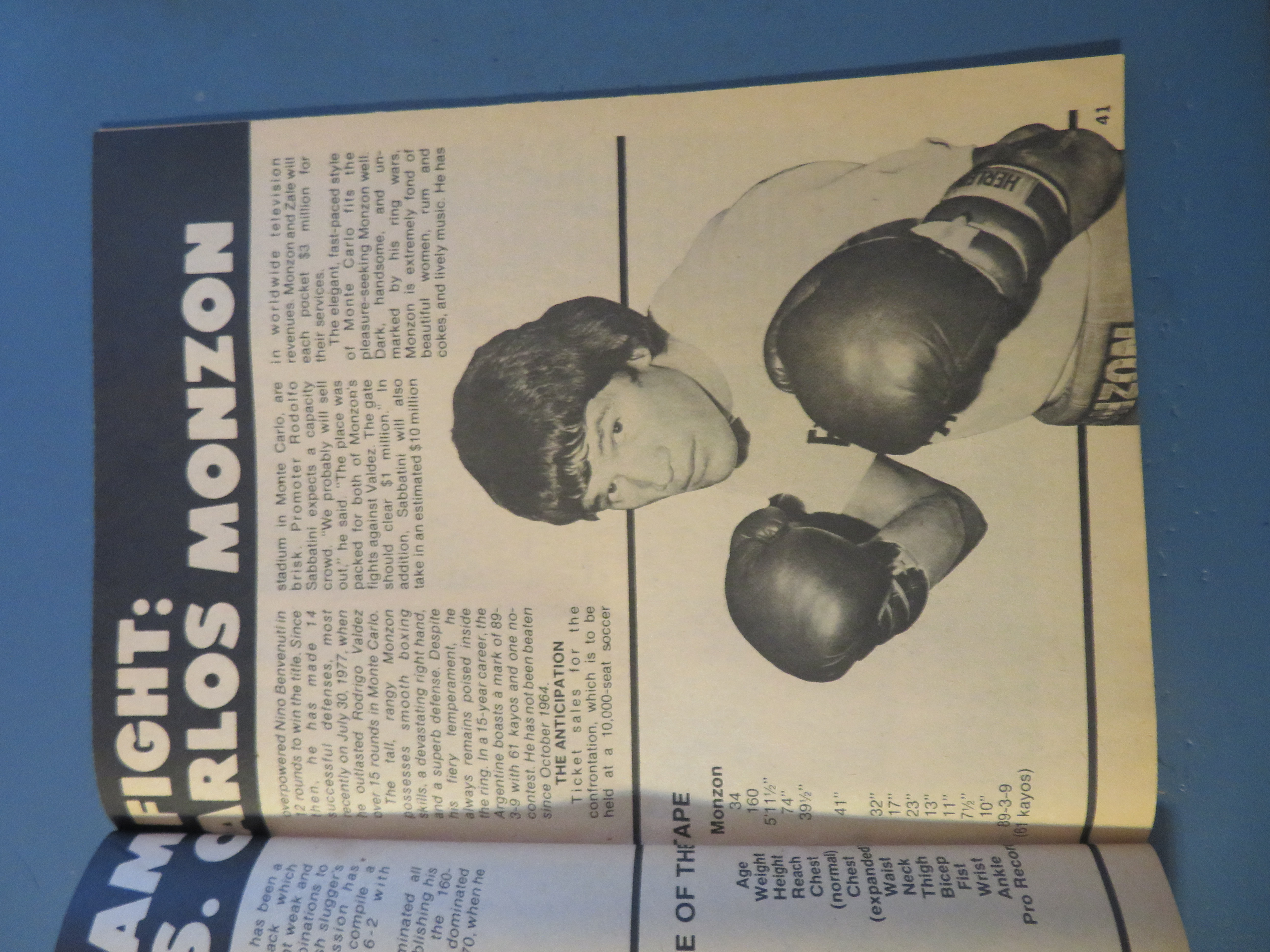 Big Book Of Boxing Magazine November 1982 Jack Dempsey