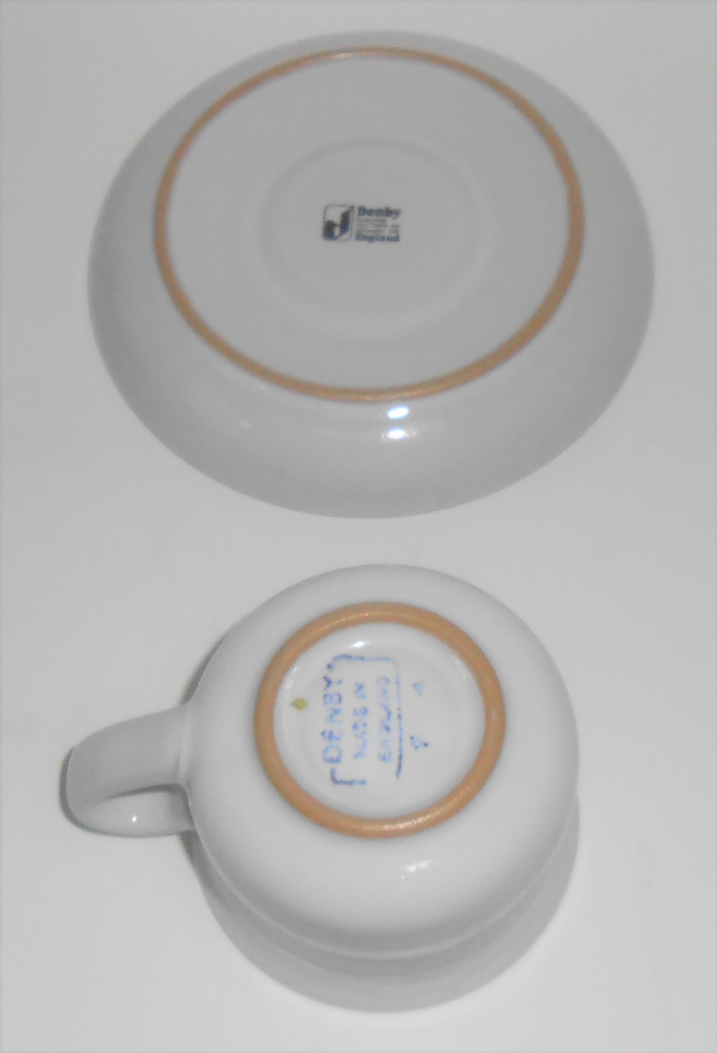 Denby Pottery Stoneware Whisper Cup & Saucer Set