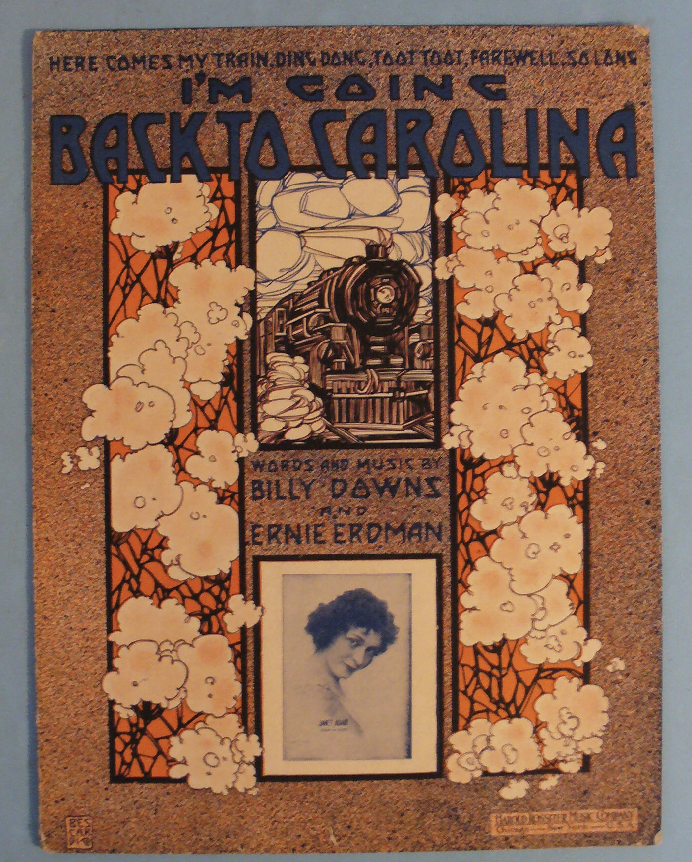 1913 I'm Going Back To Carolina By Billy Dawns