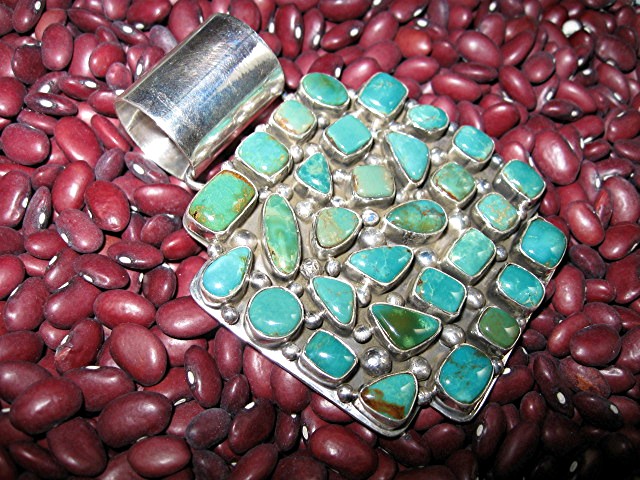 Ella Peter Kingman Turquoise Sterling Silver Pendant