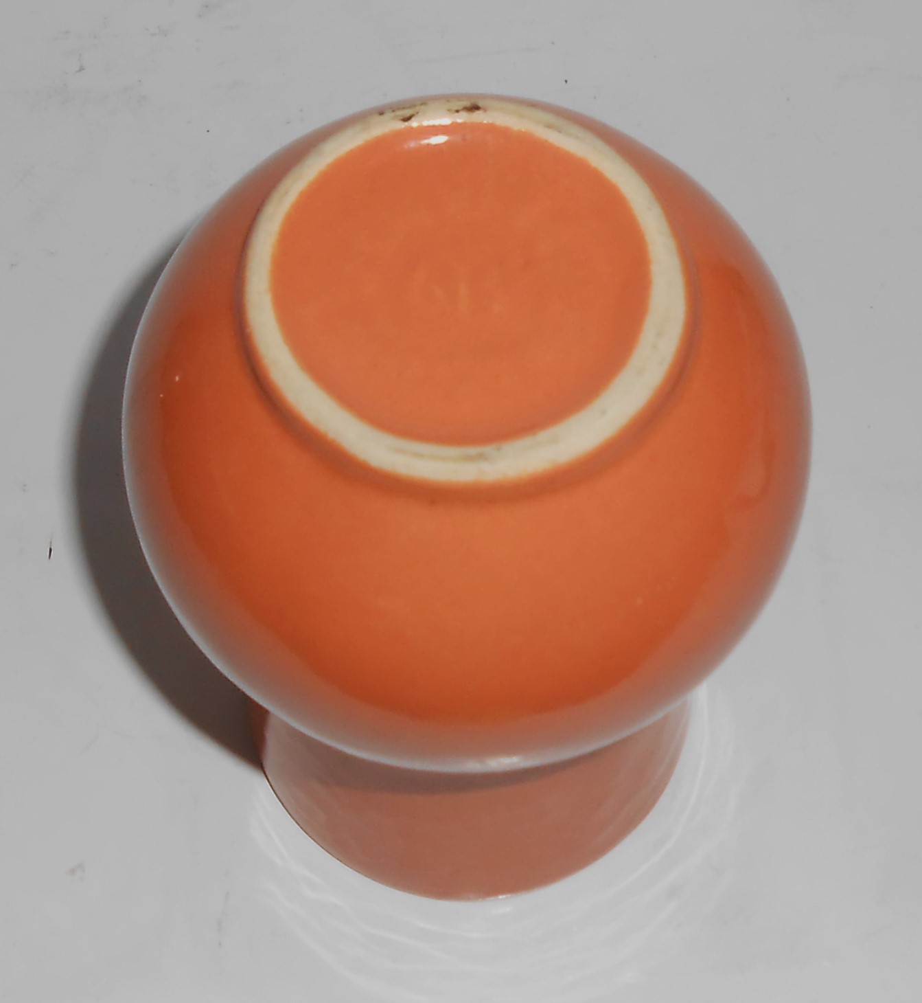 VINTAGE Pacific Pottery Hostess Ware Plain Apricot Ball