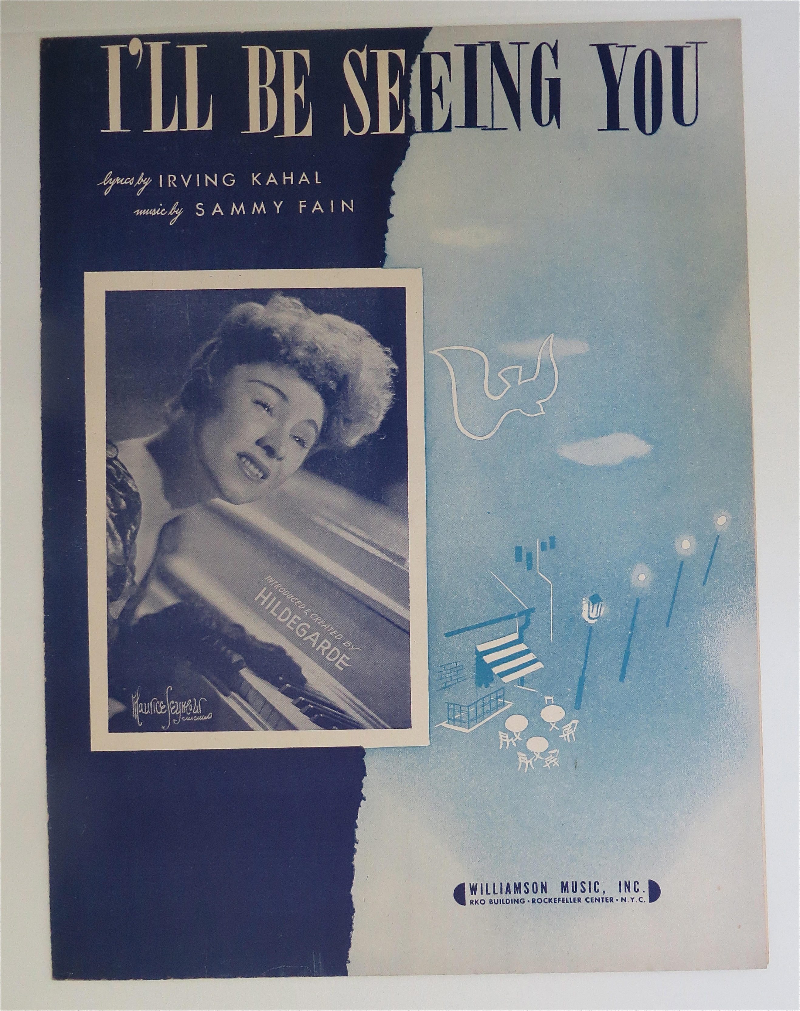 1938 I'll Be Seeing You Sheet Music Sammy Fain