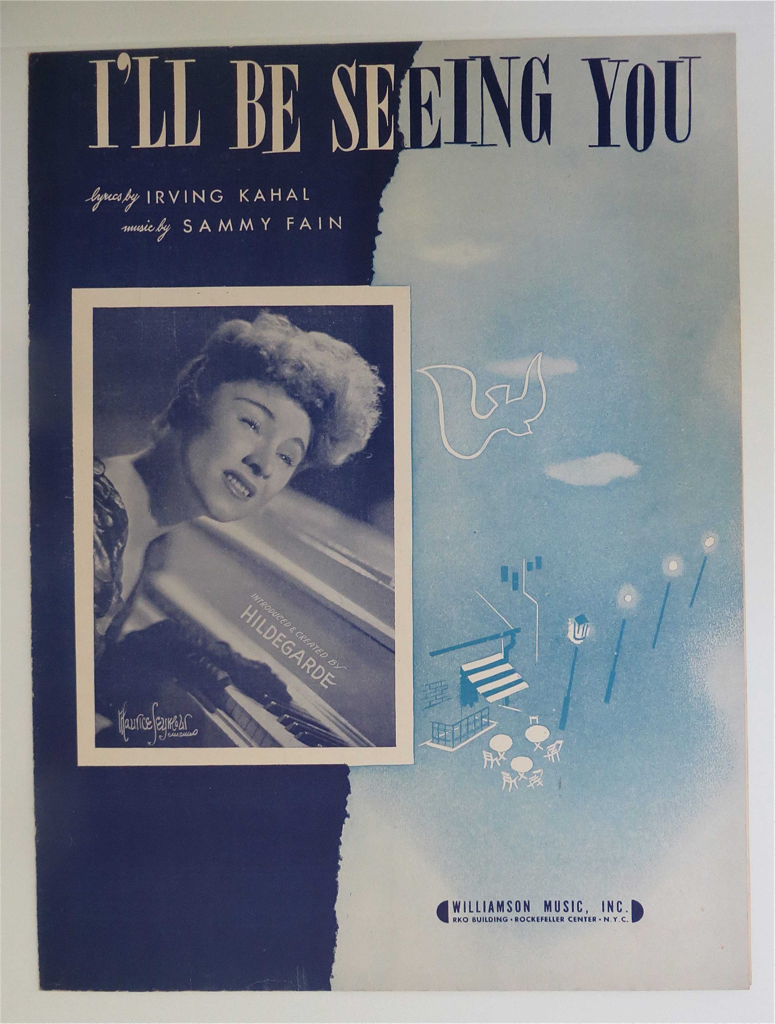 1938 I'll Be Seeing You Sheet Music Sammy Fain