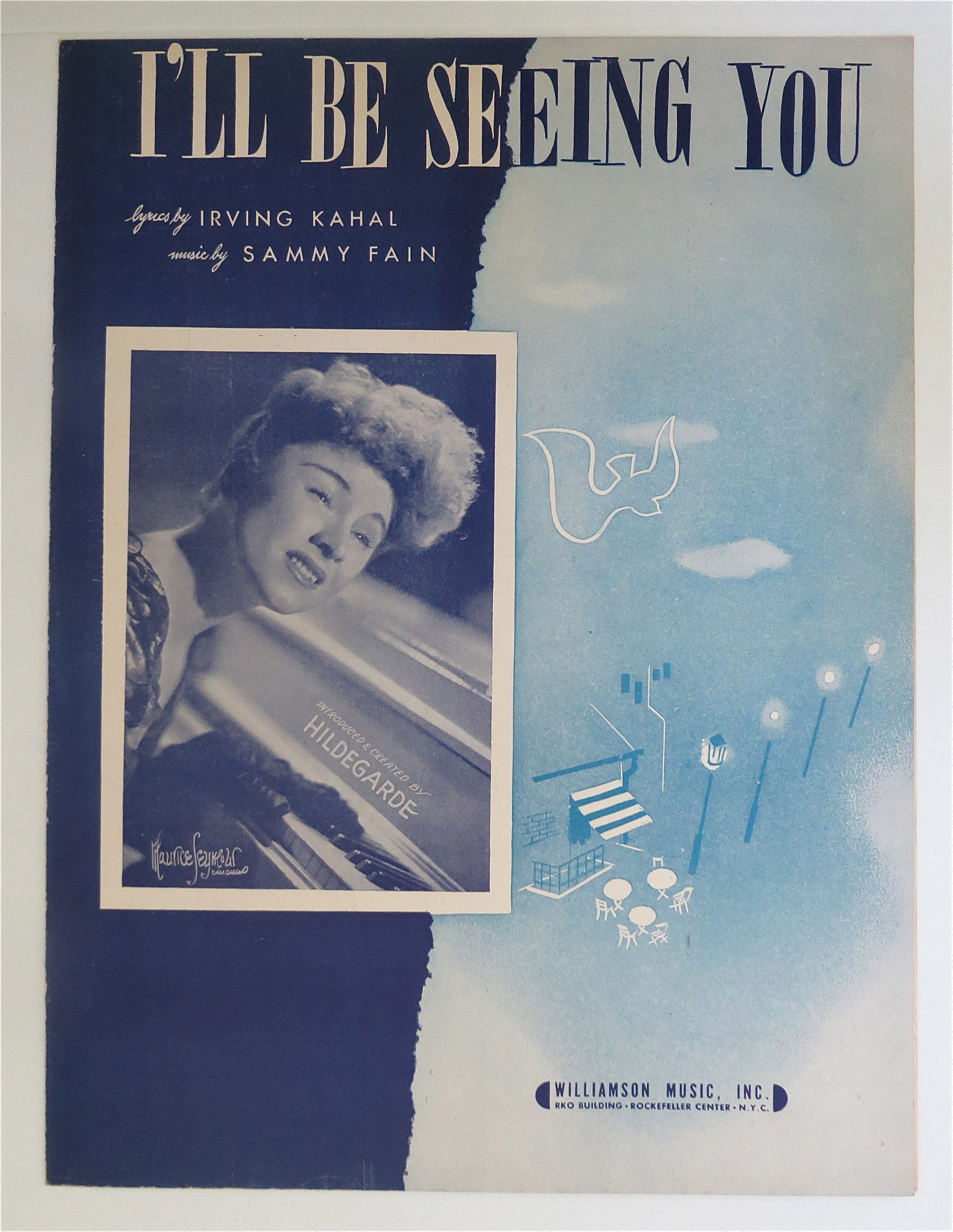 1938 I'll Be Seeing You Sheet Music Sammy Fain