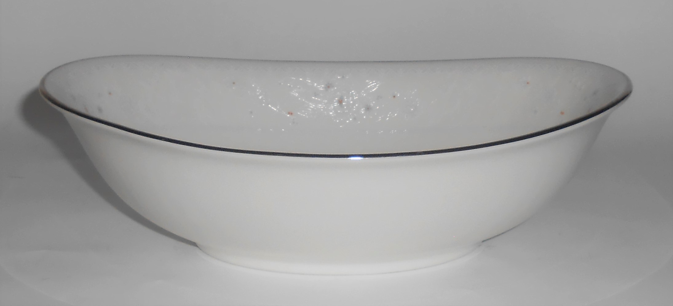 Noritake China Porcelain Platinum 7265 Baldwin Oval Veg