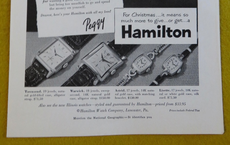 1953 Hamilton Watch with Woman Giving A Man A Gift