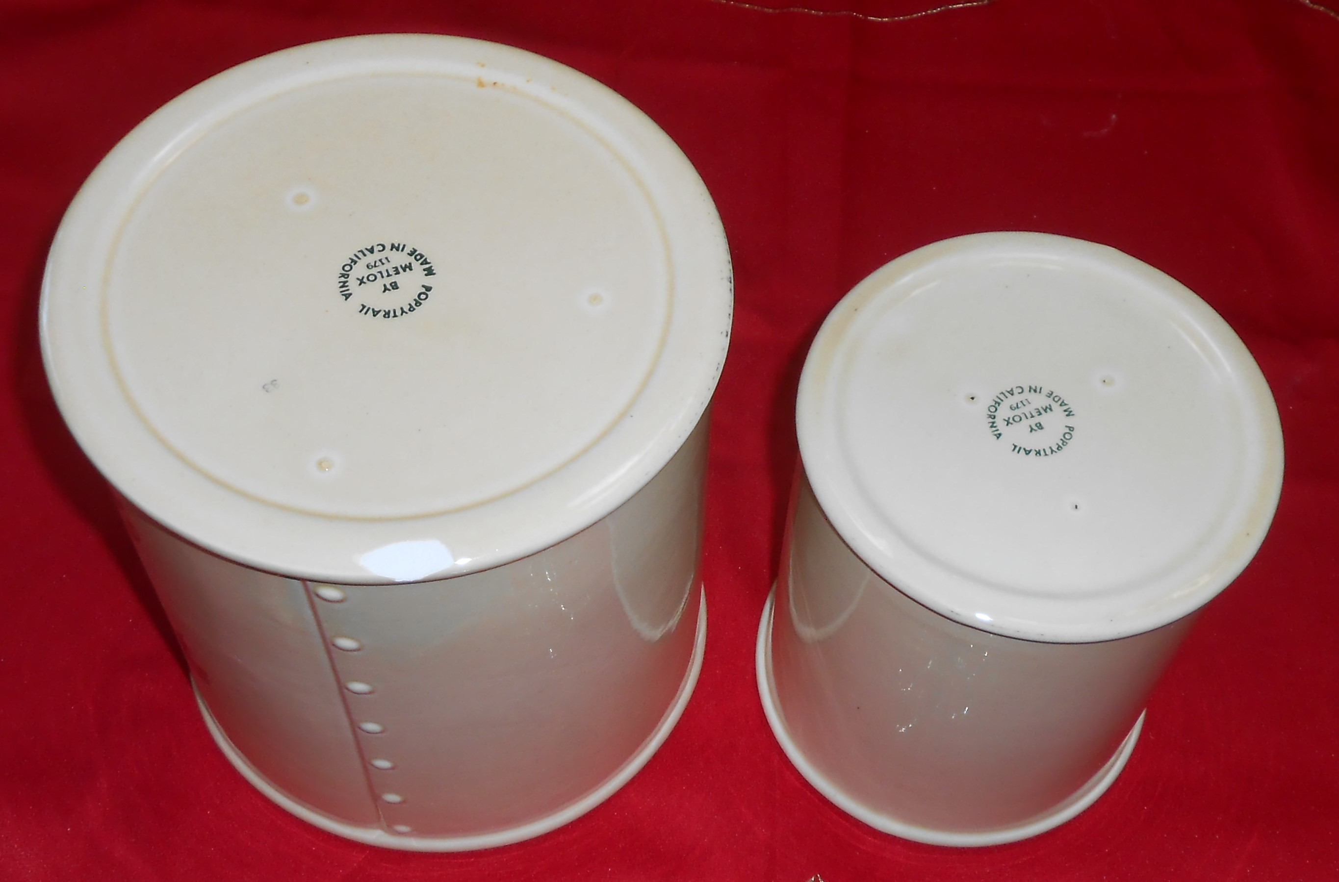 Metlox Pottery Poppy Trail California Provincial Set/4