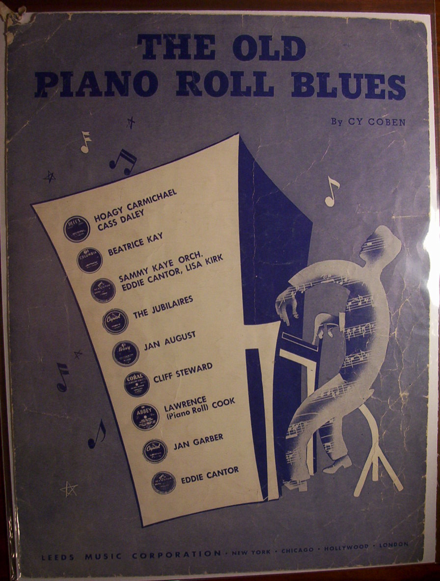 Sheet Music For 1950 The Old Piano Roll Blues