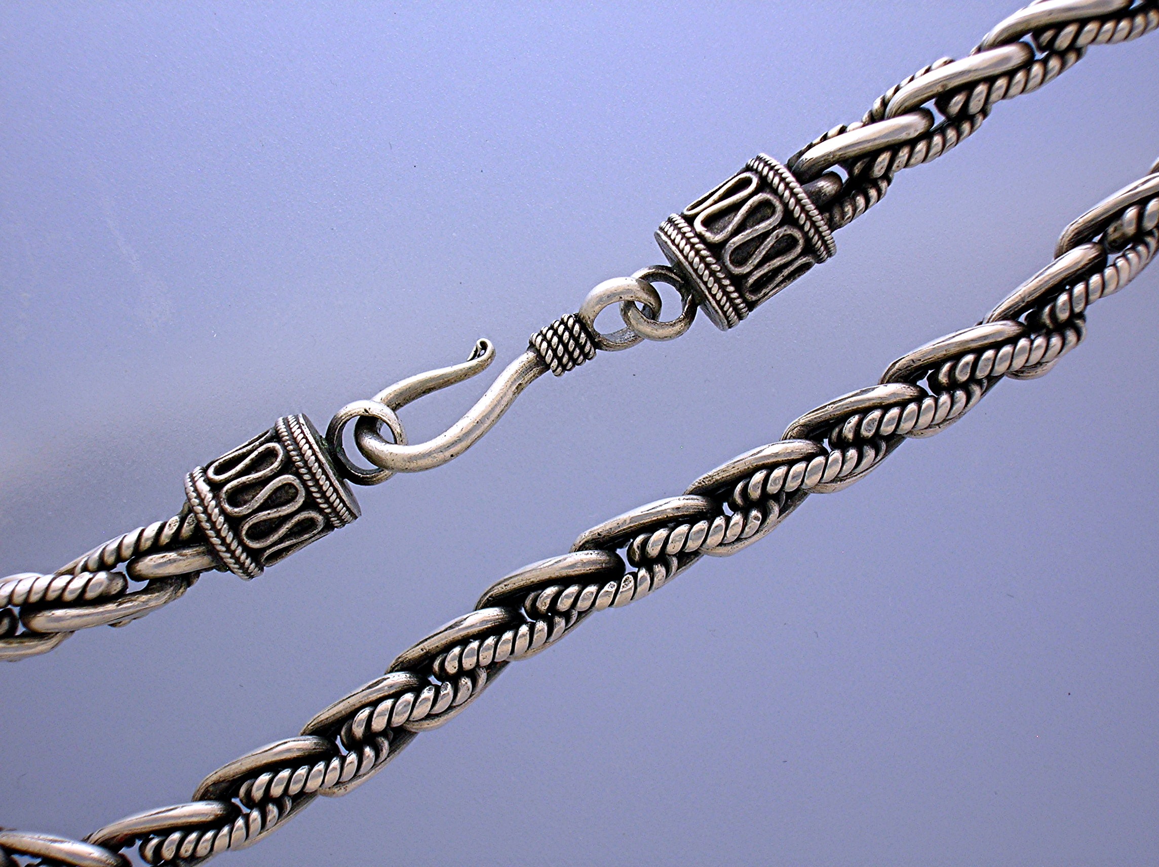 Sterling Silver 22 inch chain 60 grams Hook Clasp