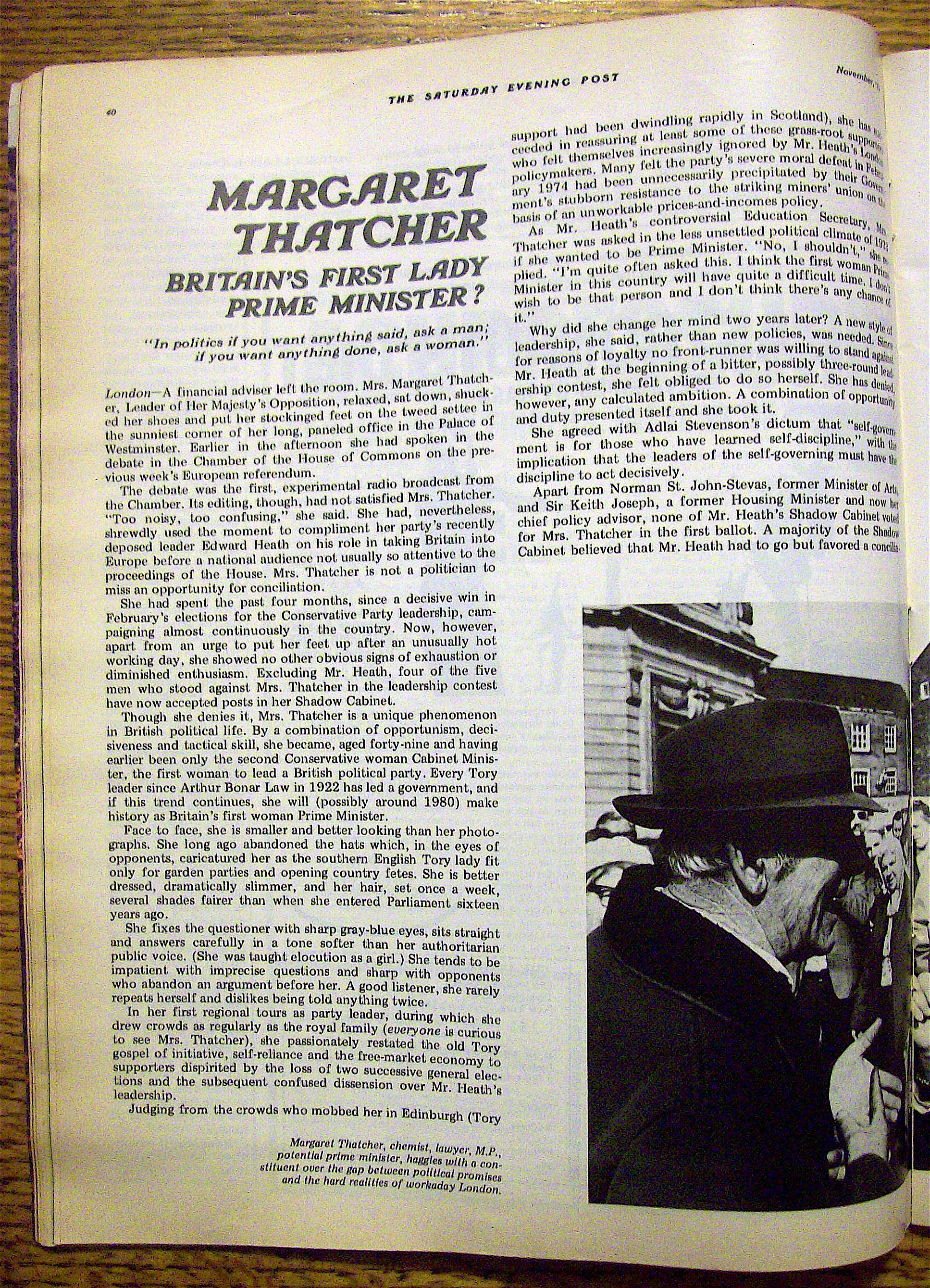 Saturday Evening Post Magazine-November 1975