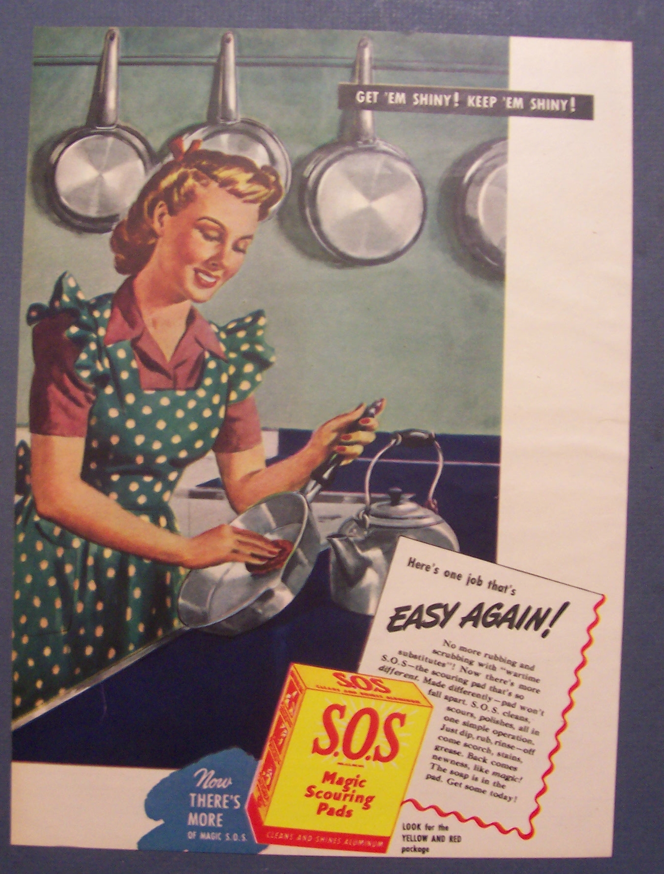1945  S. O. S.  Magic  Scouring  Pads