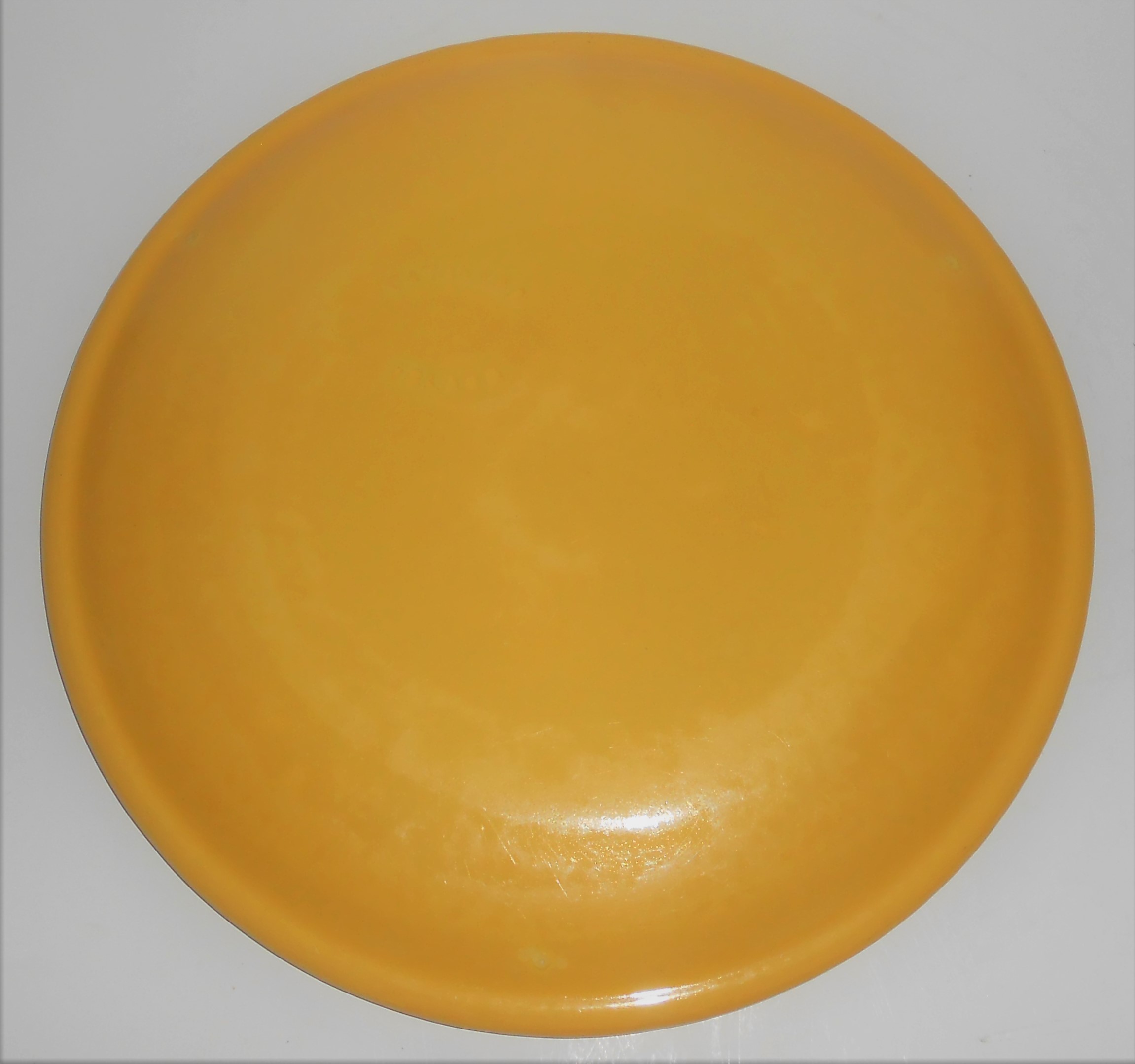 Catalina Island Pottery Yellow 10'' Rolled Rim Plate