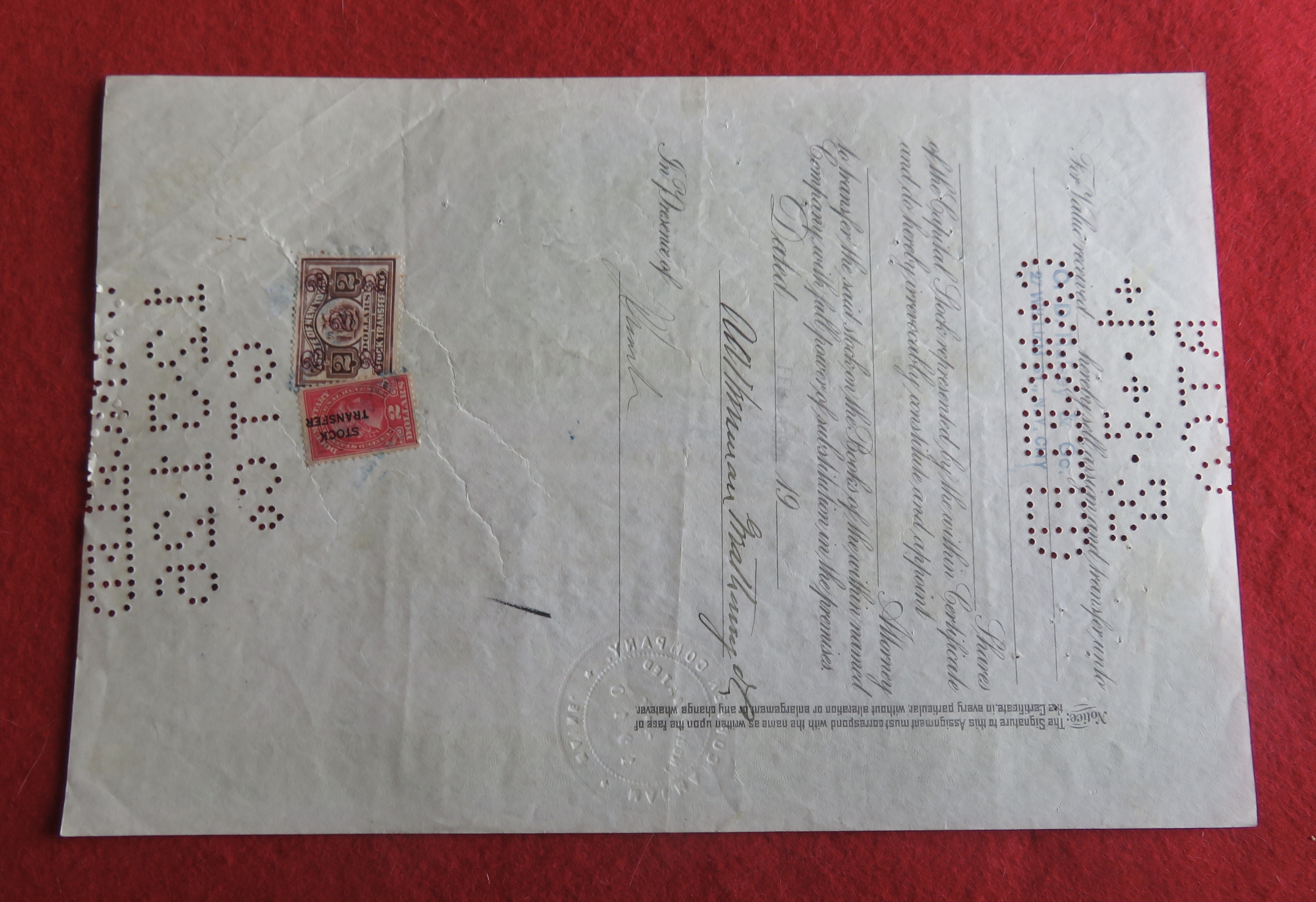 1926 Magma Copper Company Stock Certificate