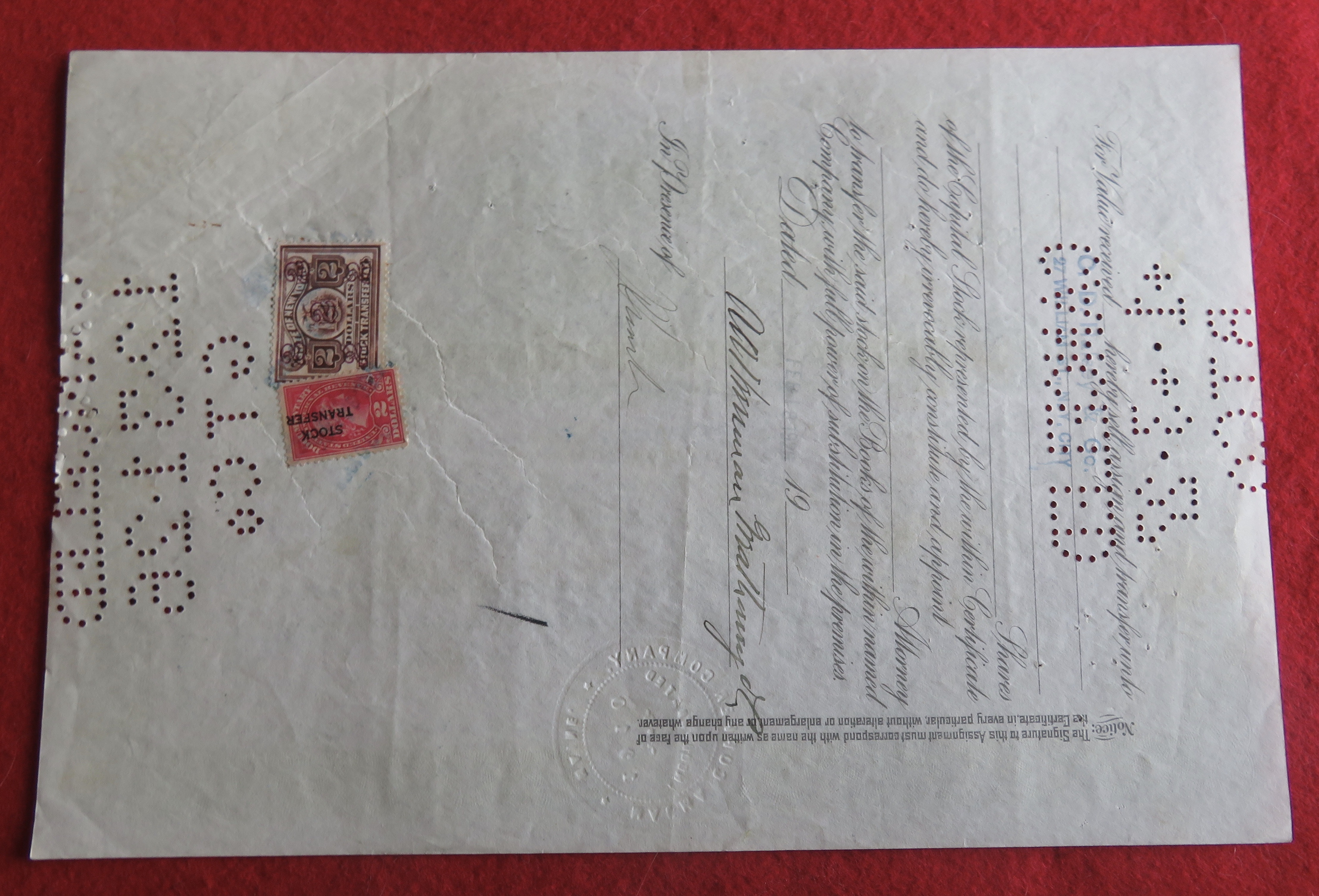 1926 Magma Copper Company Stock Certificate