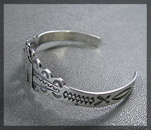 Navajo Fred Harvey Era Sterling Silver Thunderbird Cuff