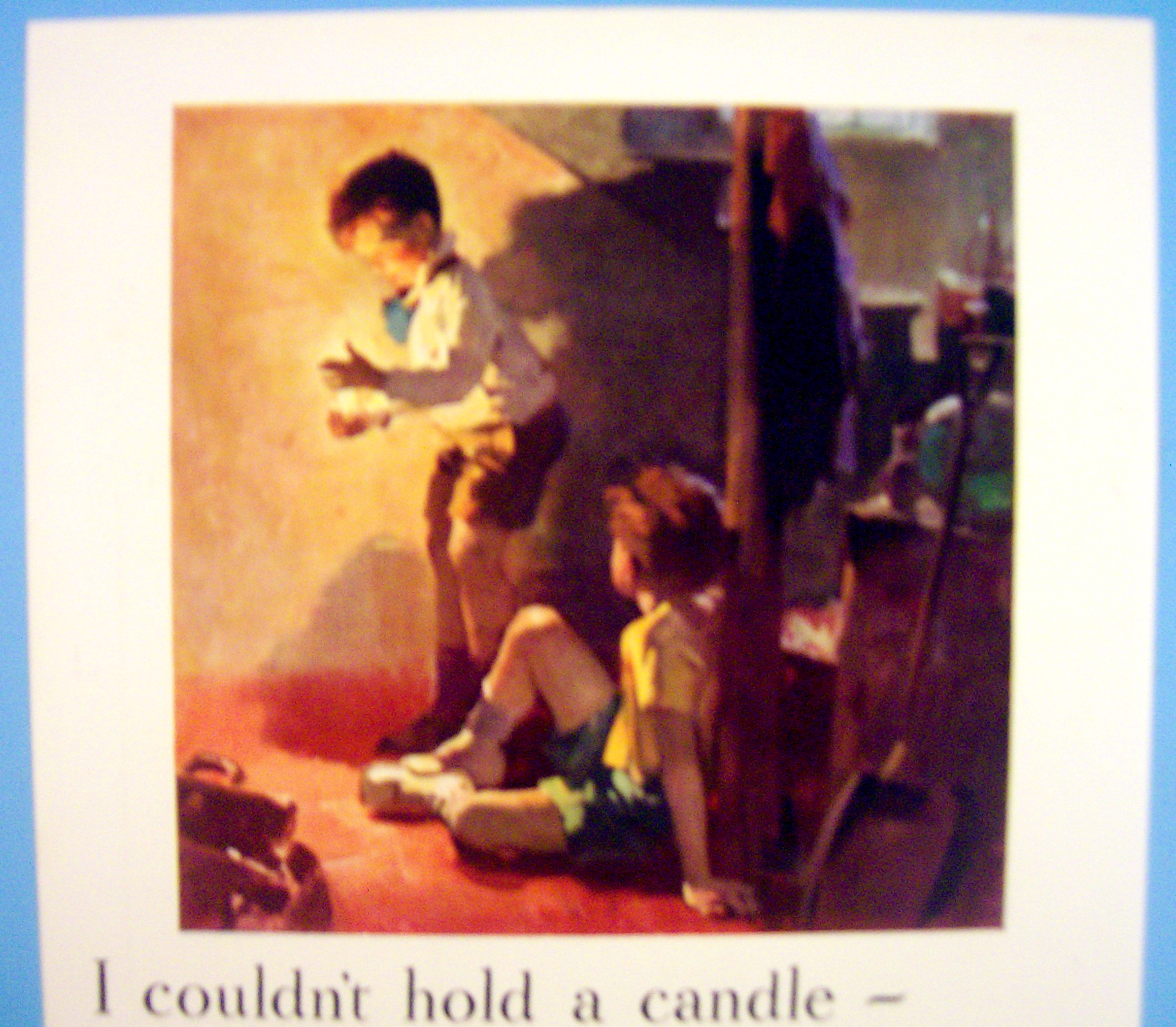1931 P & G White Soap with Child Holding Lit Candle