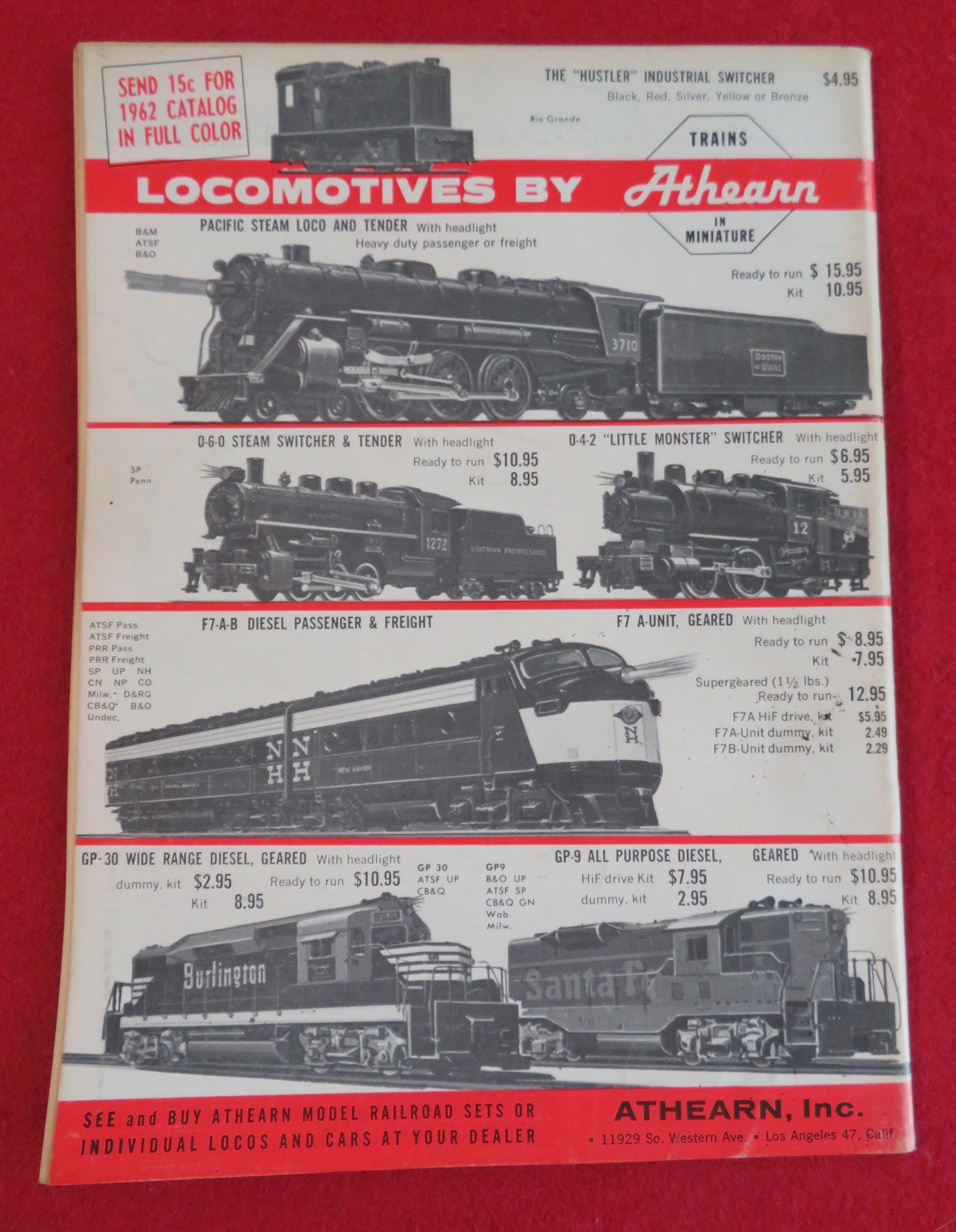 Railroad Model Craftsman Magazine April 1962