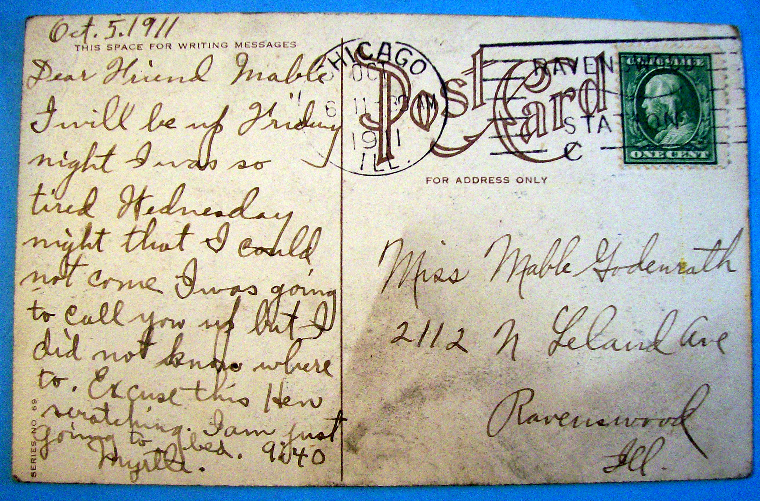 Permit Me Mr. Good Postcard