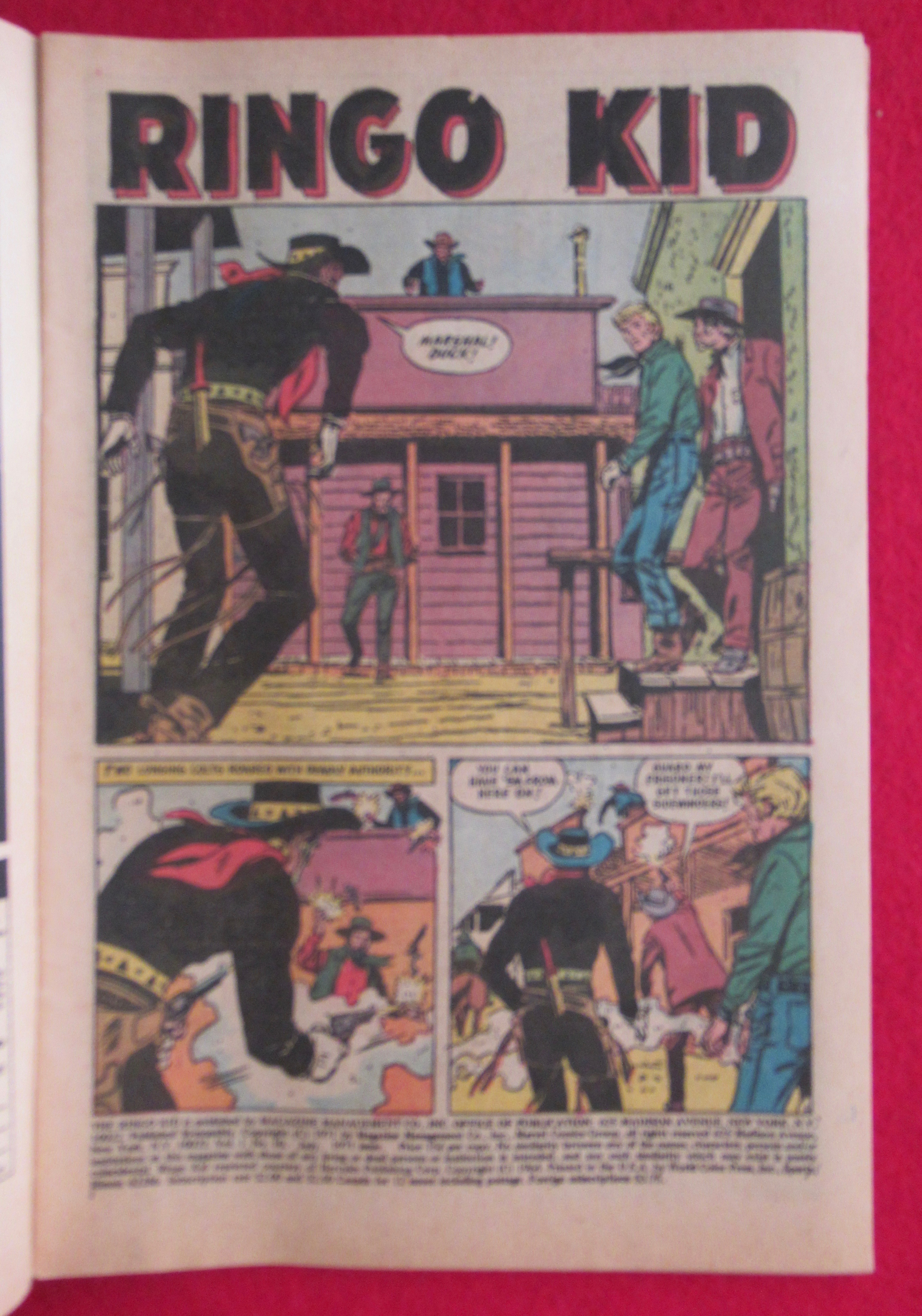 Ringo Kid Comic July 1971 Duel At Dawn