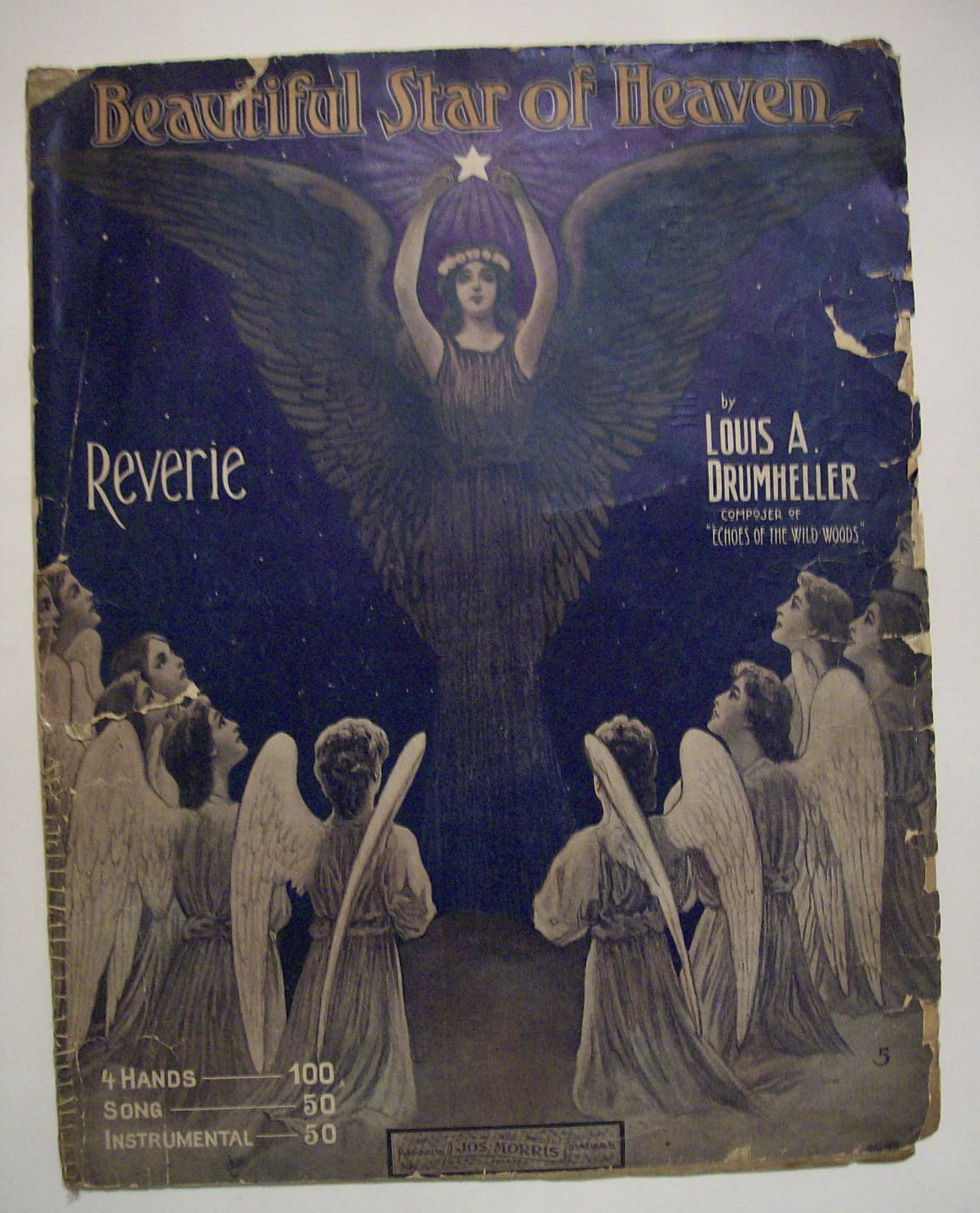 Sheet Music For 1905 Beautiful Star Of Heaven