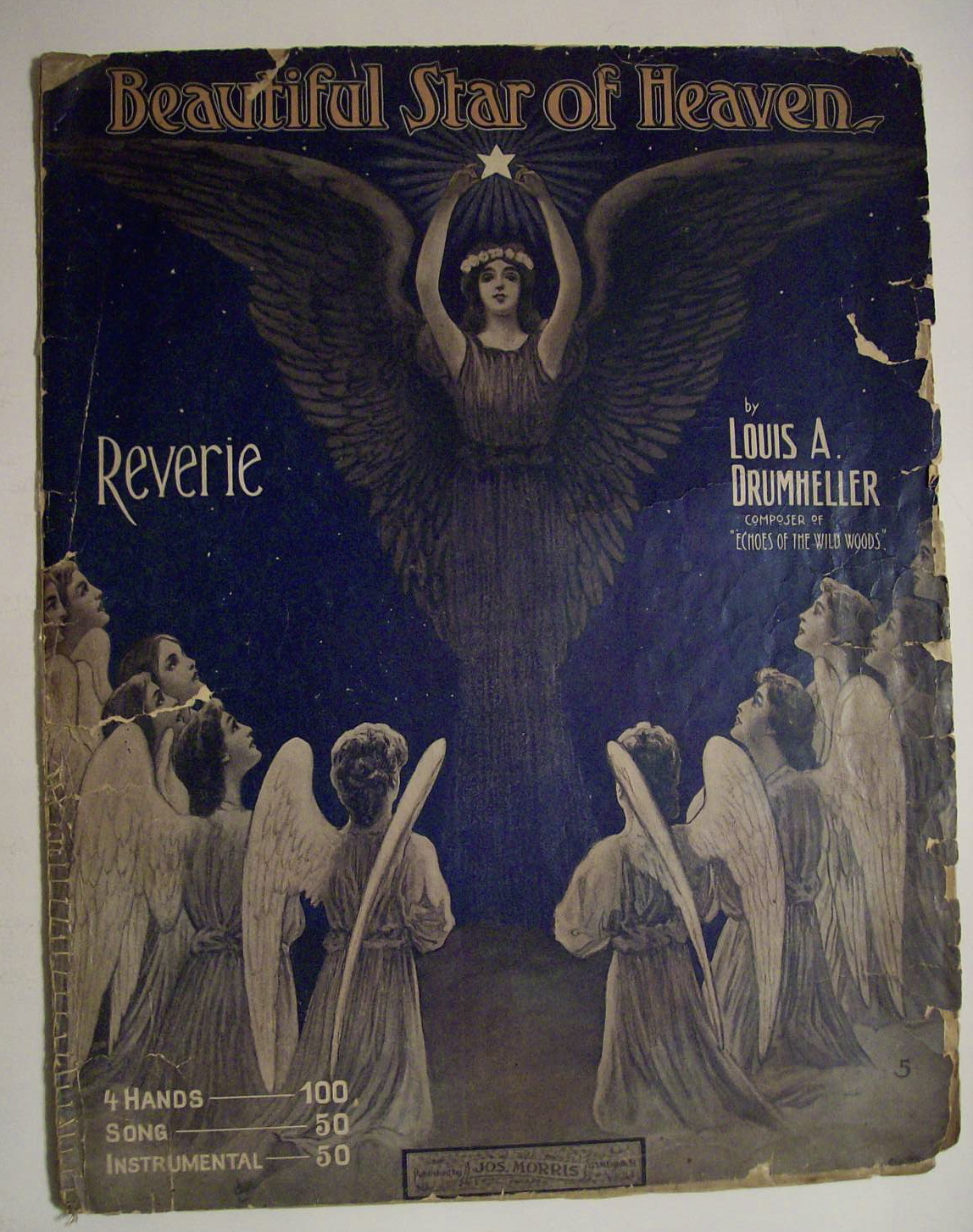 Sheet Music For 1905 Beautiful Star Of Heaven
