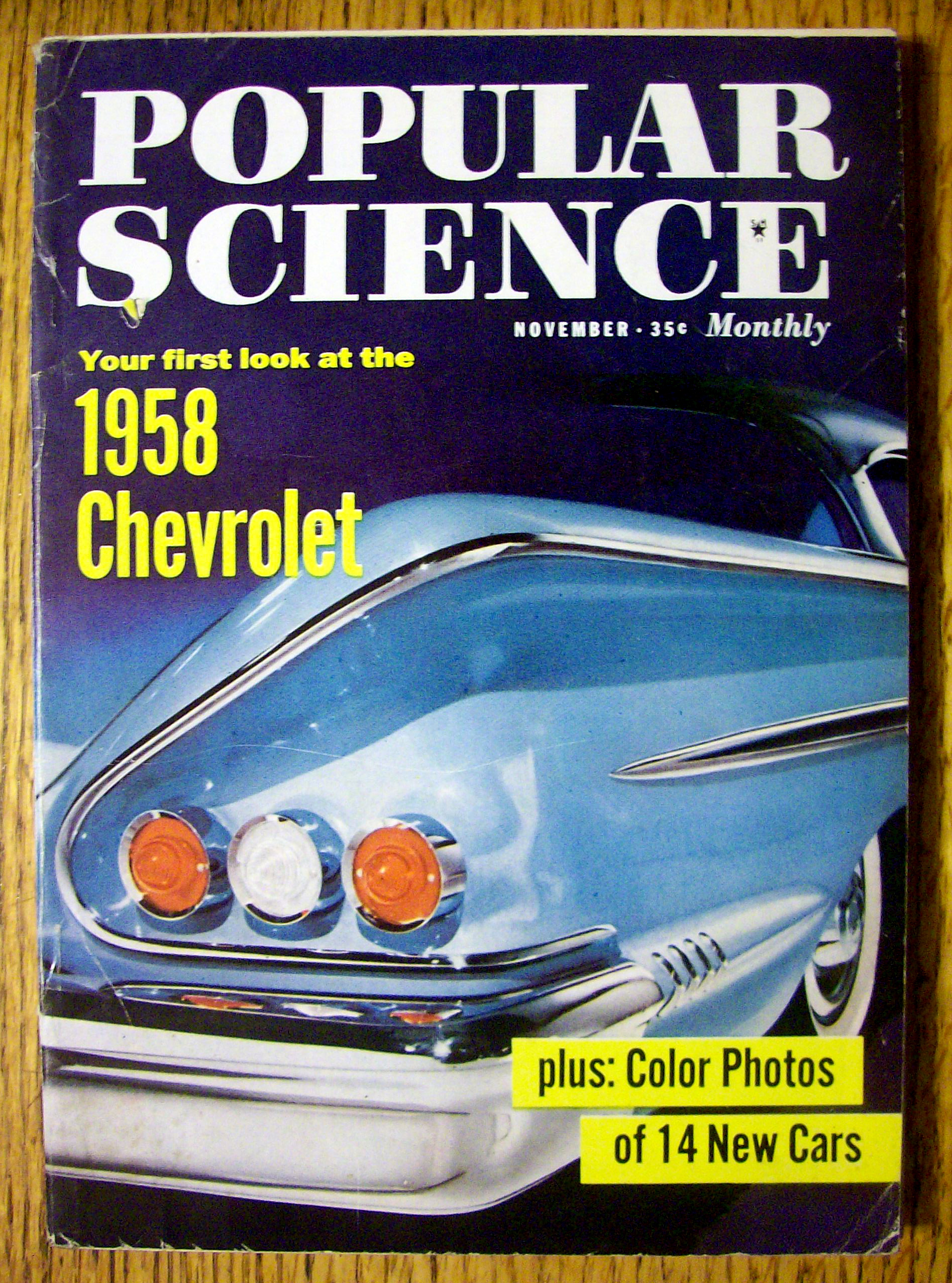 Popular Science November 1957 1958 Chevrolet