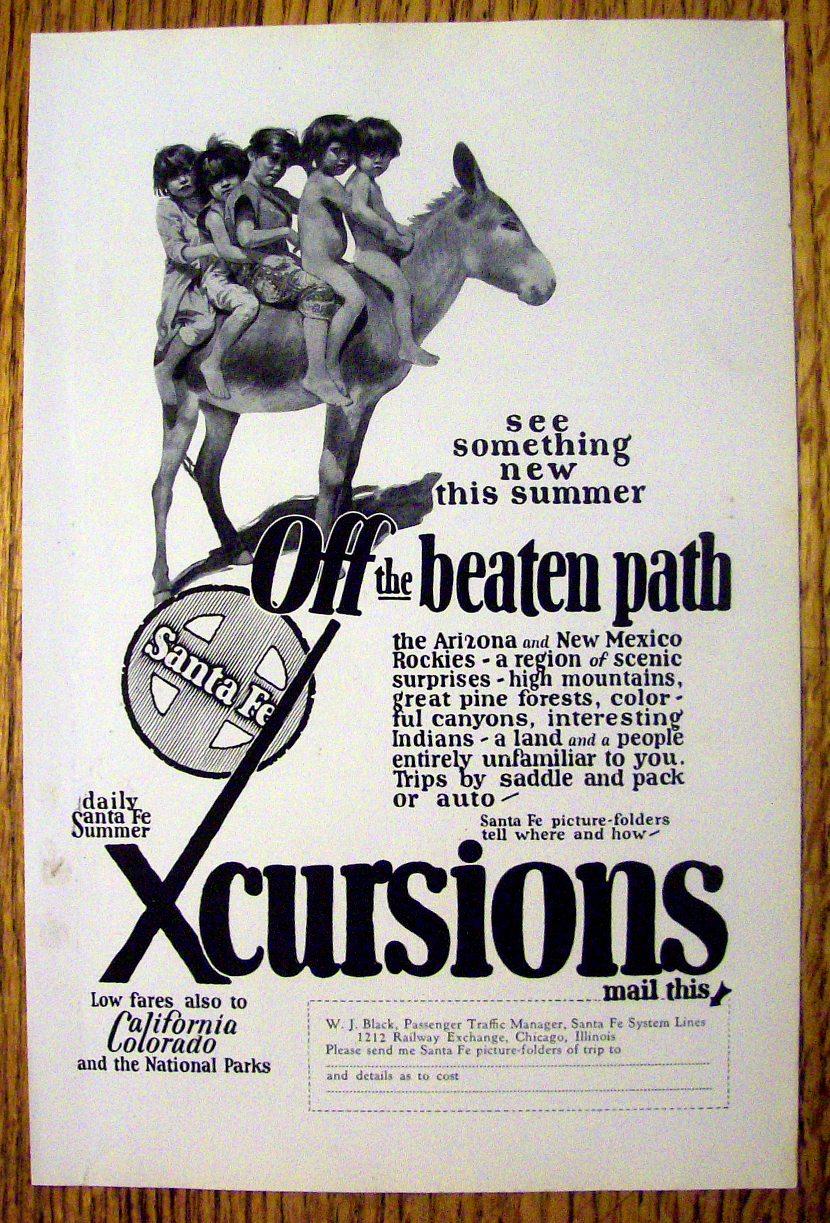 1925 Santa Fe Excursions