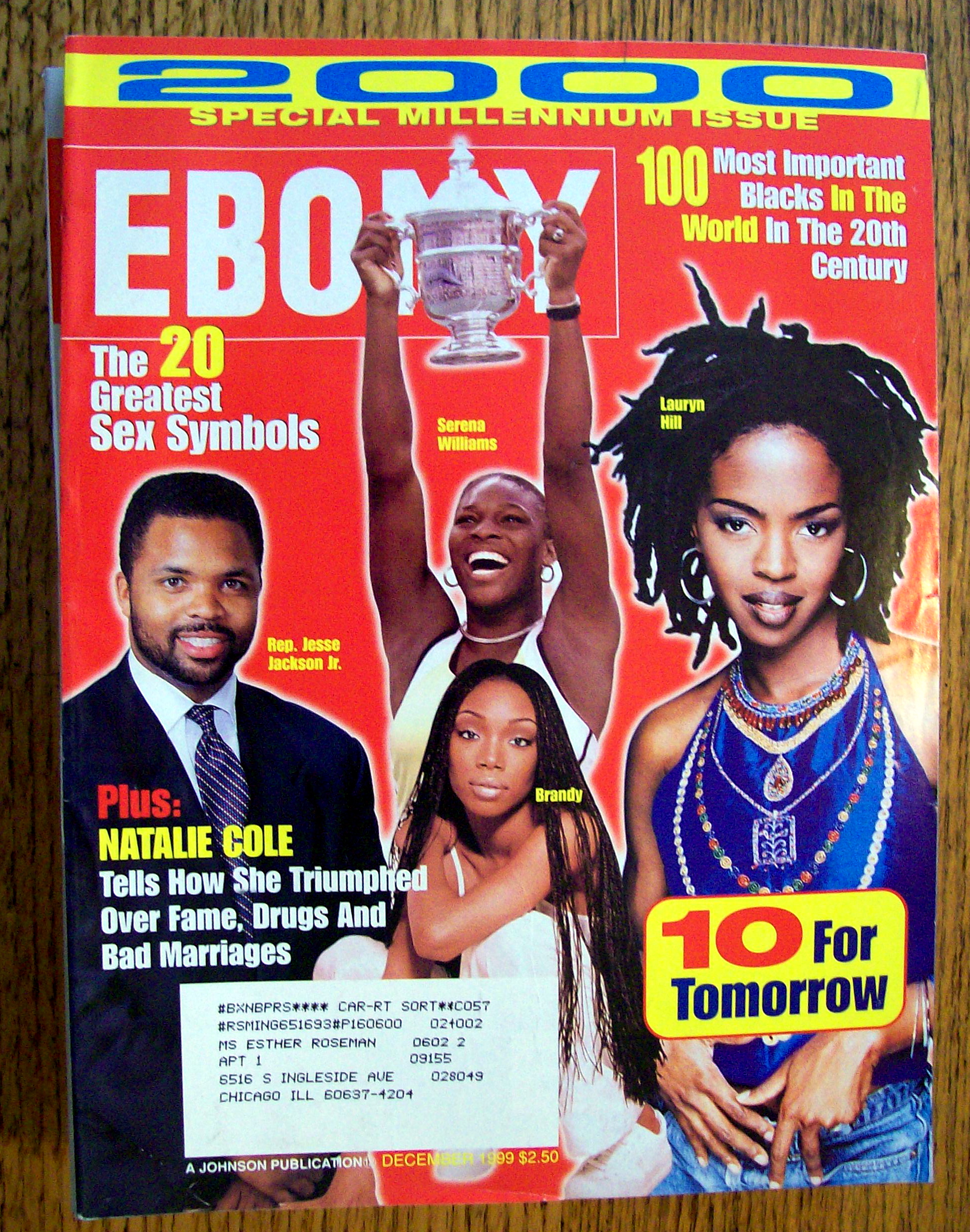 Ebony Magazine - December 1999 - 20 Great Sex Symbols
