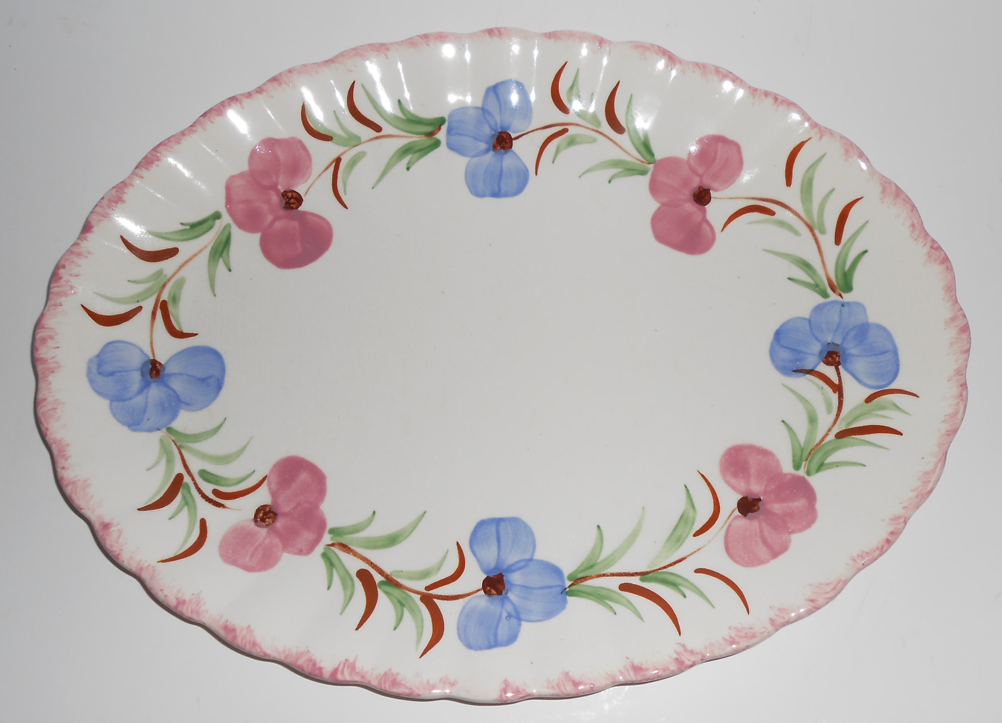 Blue Ridge Pottery Sweet Pea Platter