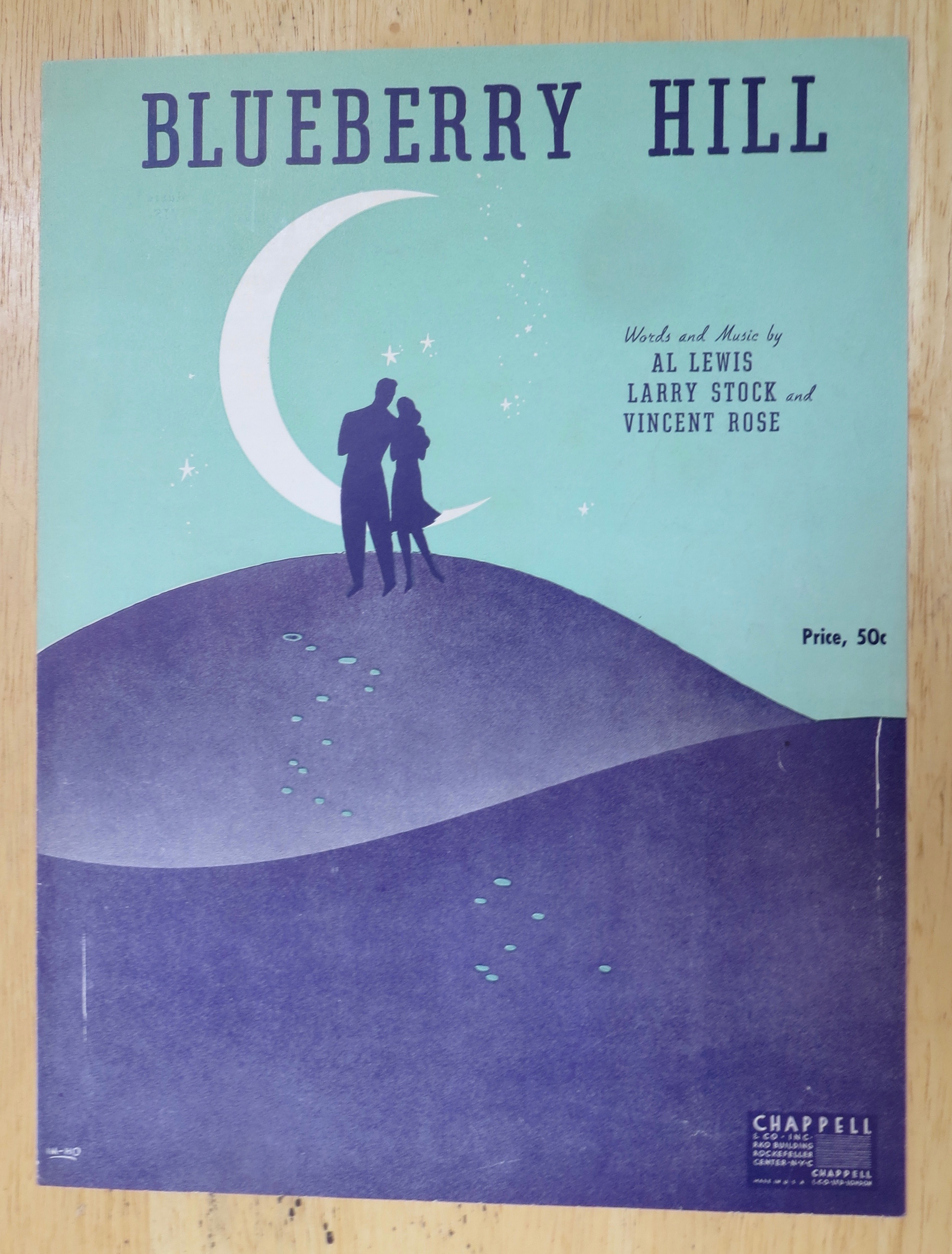 1940 Blueberry Hill Sheet Music